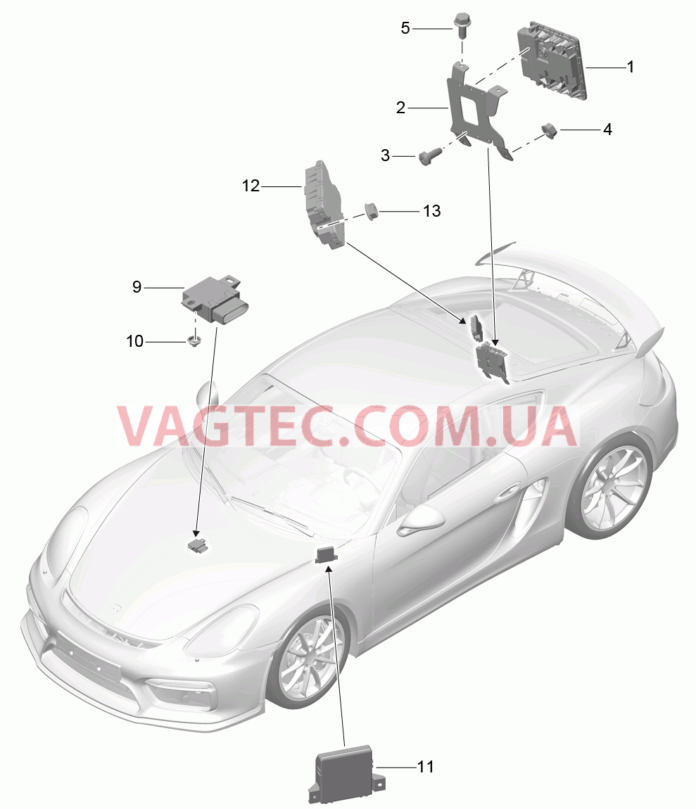 901-003 Блоки управления для PORSCHE CaymanGT4 2016