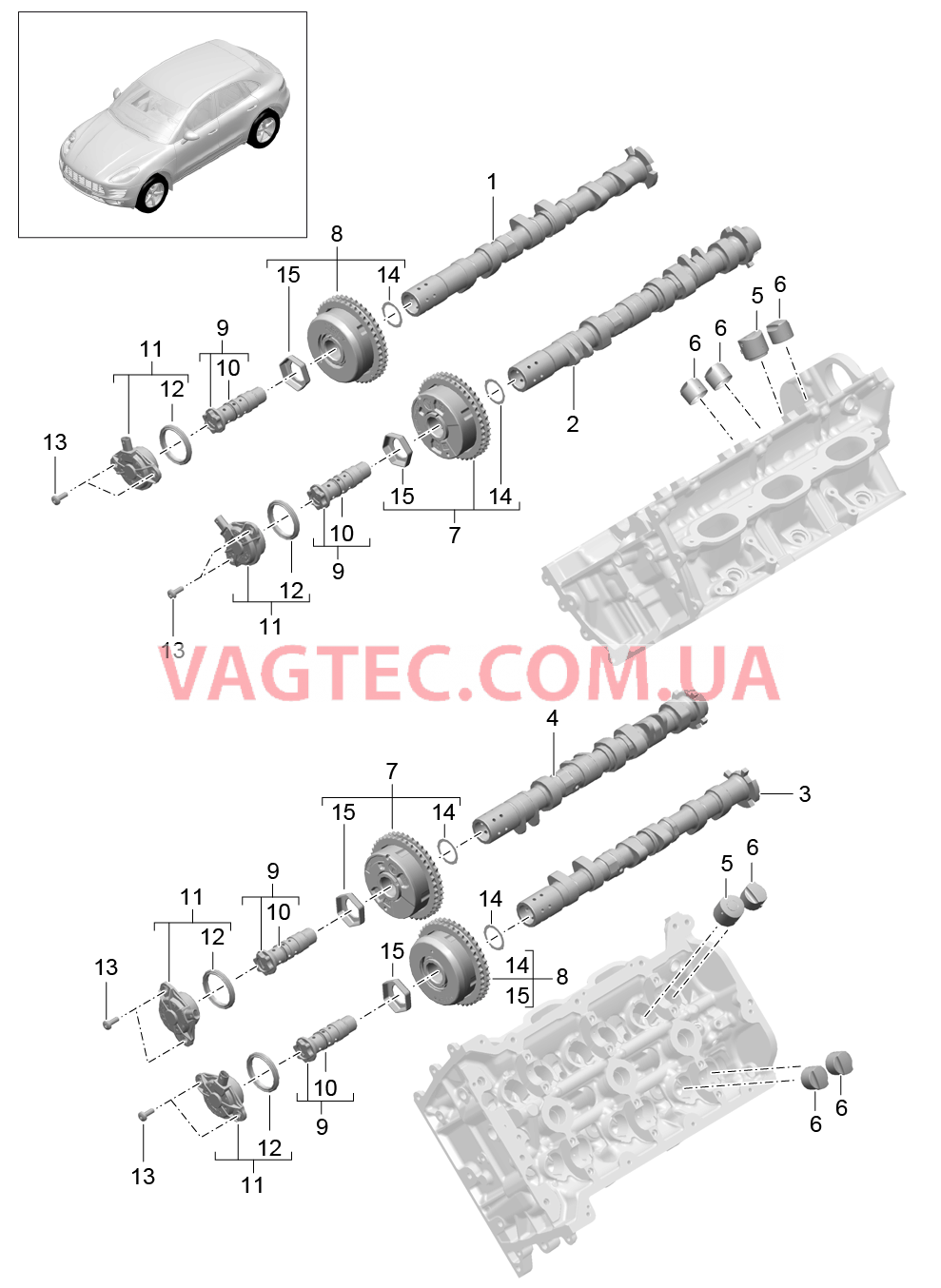 103-040 Распредвал
						
						MCT.LA/MA, MDC.NA для PORSCHE Macan 2014-2017USA