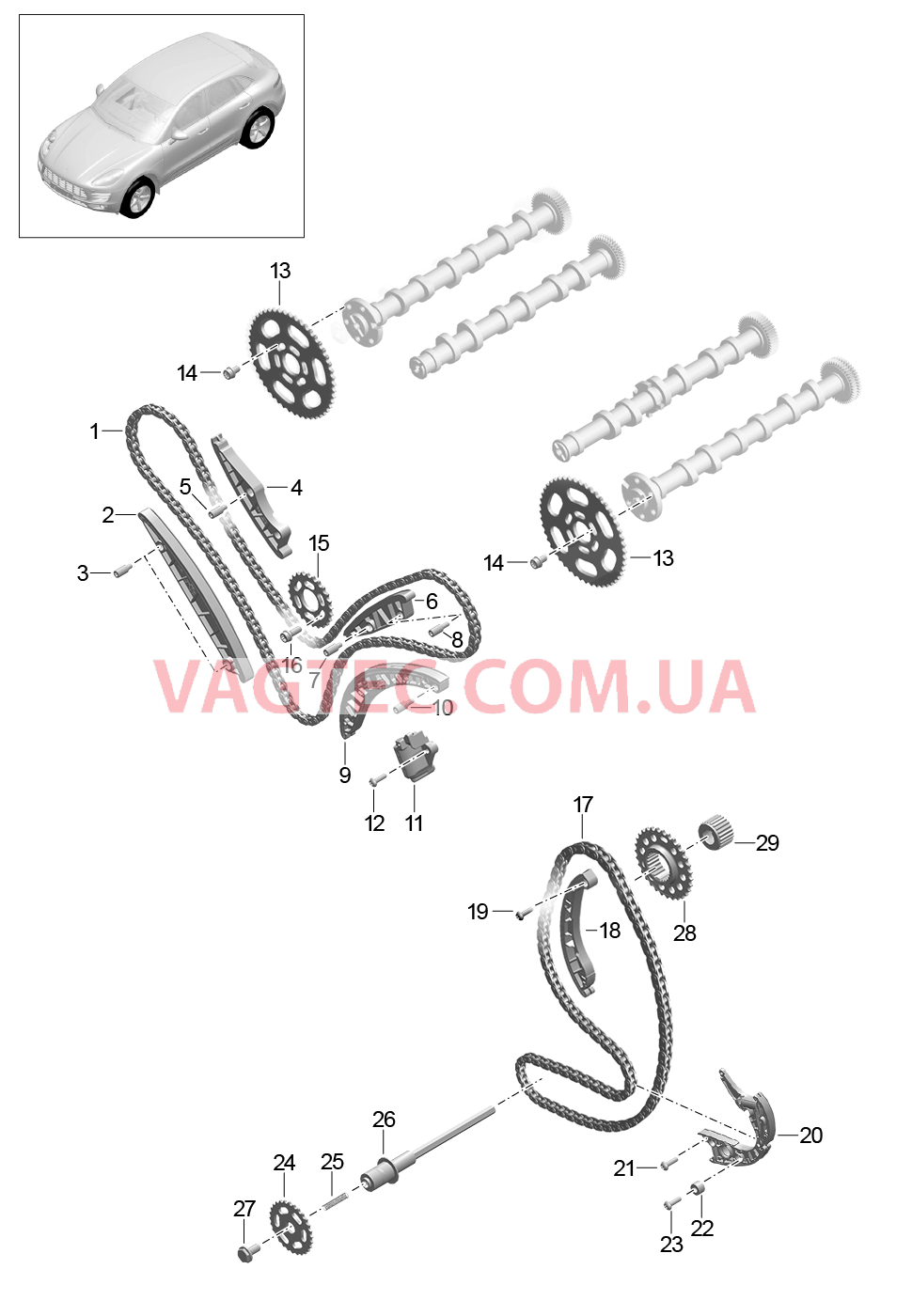 103-080 Управление клапанов
						
						MCD.UD, MCT.BA/BB/BC для PORSCHE Macan 2014-2017