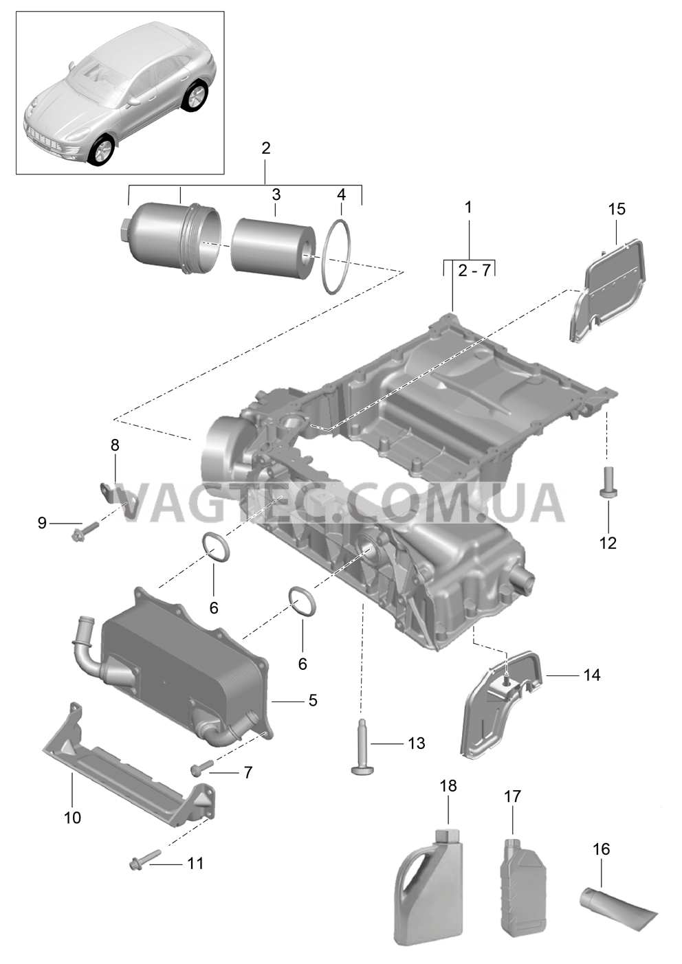 104-030 Кожух масл. направляющ., Масляный фильтр, Теплообменник
						
						MCT.LA/MA, MDC.NA для PORSCHE Macan 2014-2017USA