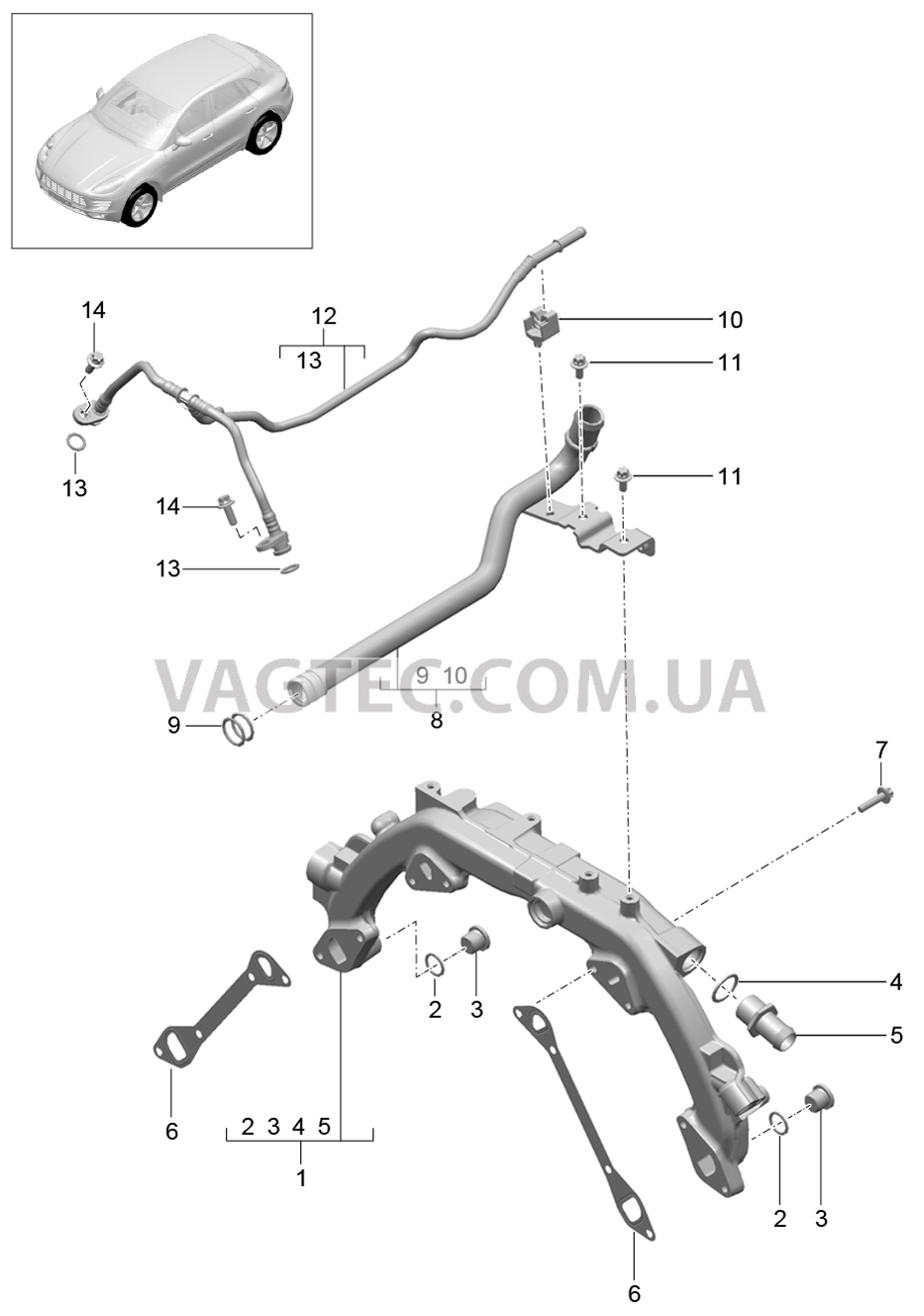 105-020 Водяное охлаждение 1
						
						MCT.LA/MA, MDC.NA для PORSCHE Macan 2014-2017