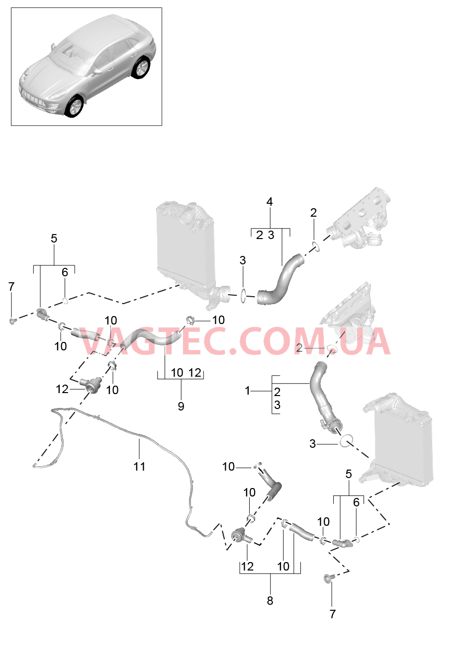 107-080 Зарядка 1, Напорная трубка
						
						MCT.LA/MA, MDC.NA для PORSCHE Macan 2014-2017USA