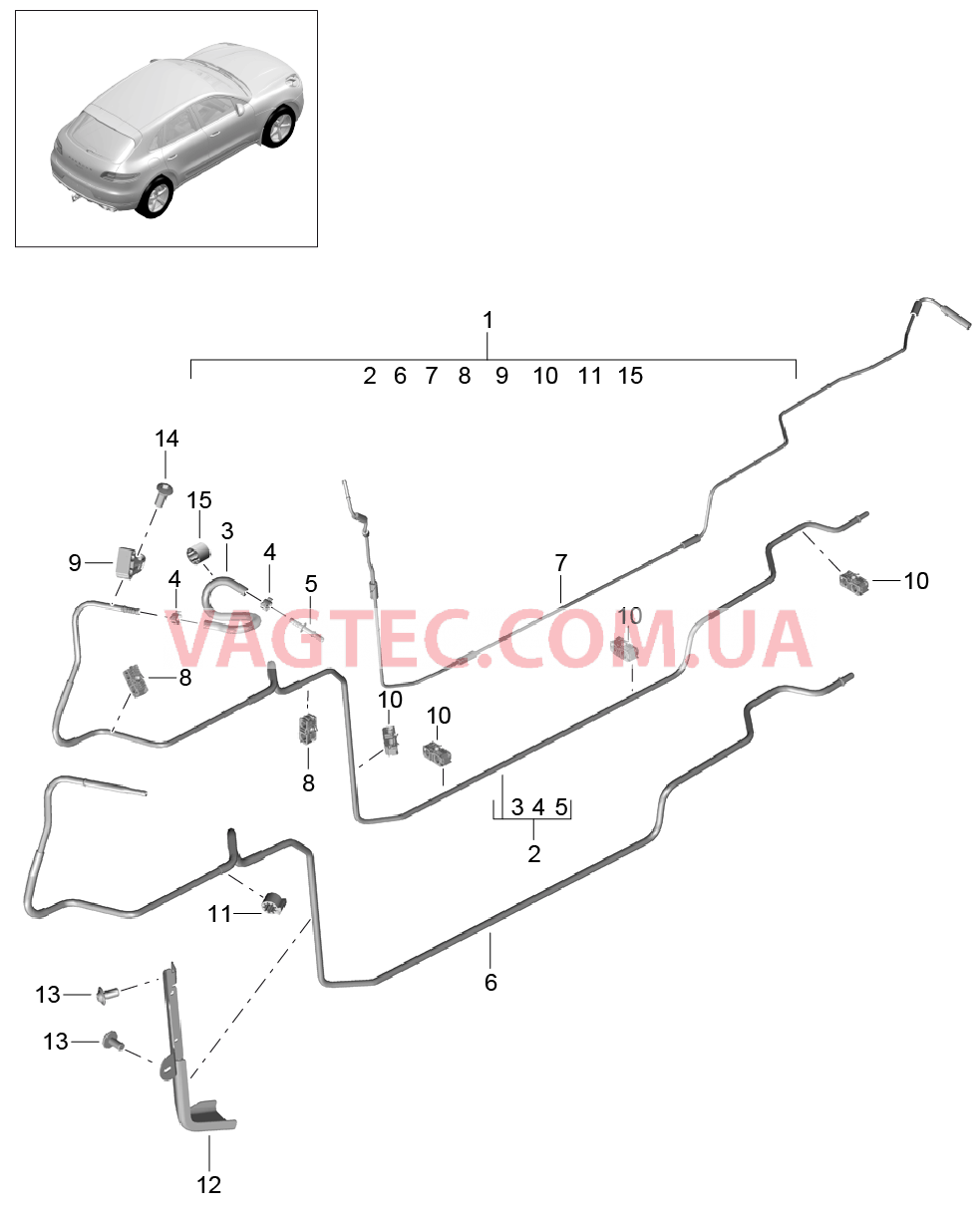 201-027 Топливная система, Топливная магистраль, Днище кузова
						
						MCN.CC, MCY.NA/NB/PA для PORSCHE Macan 2014-2017