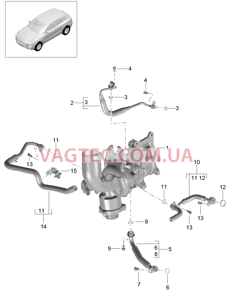 202-090 Масляная магистраль, Канал ОЖ, для, Турбонагнетатель ОГ
						
						MCN.CC, MCY.NA/NB/PA для PORSCHE Macan 2014-2017