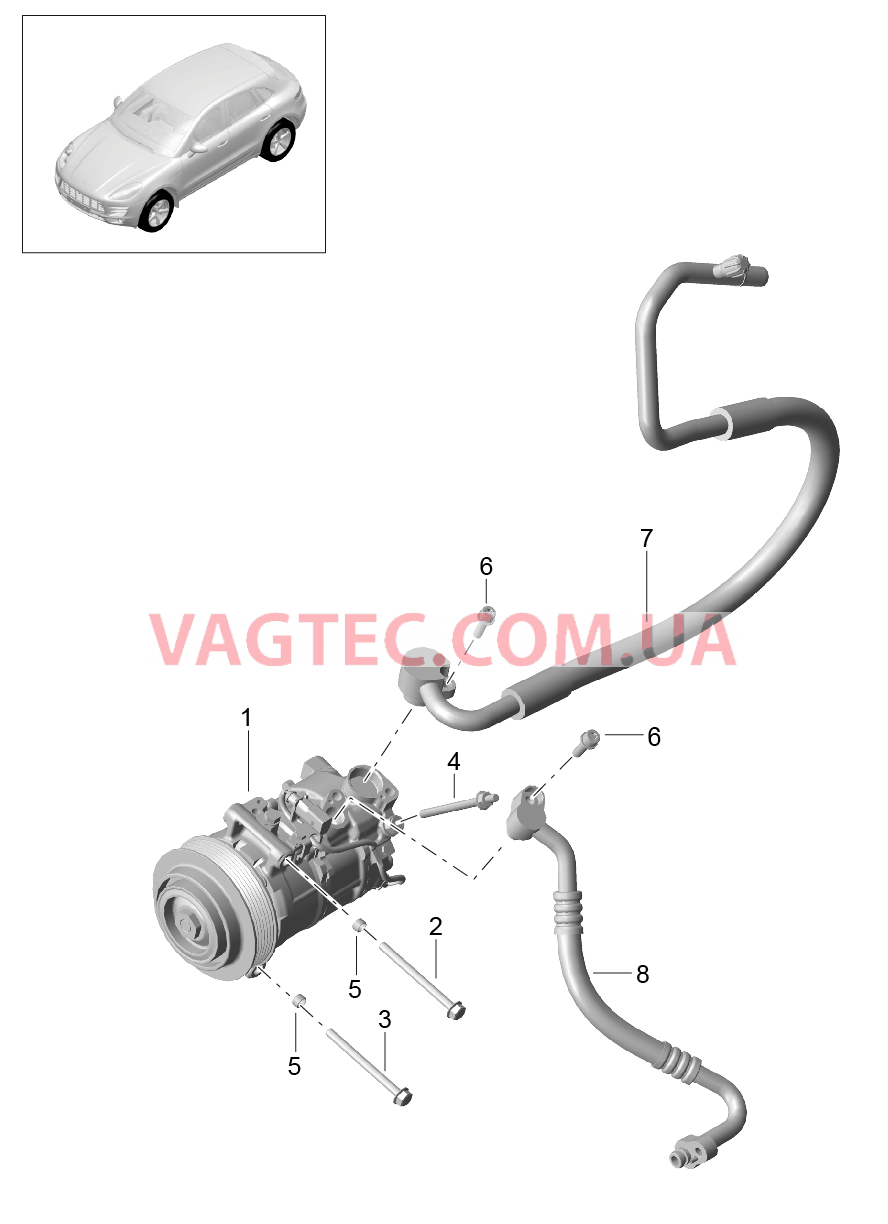 813-055 Компрессор, Кондиционер, R134A
						
						IKK1 для PORSCHE Macan 2014-2017USA