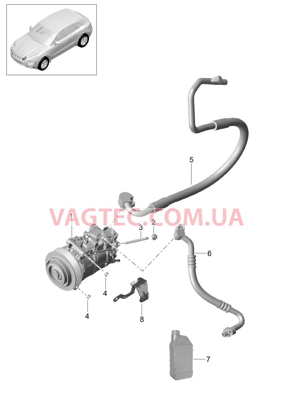 813-056 Компрессор, Кондиционер, R1234YF
						
						IKK3 для PORSCHE Macan 2014-2017