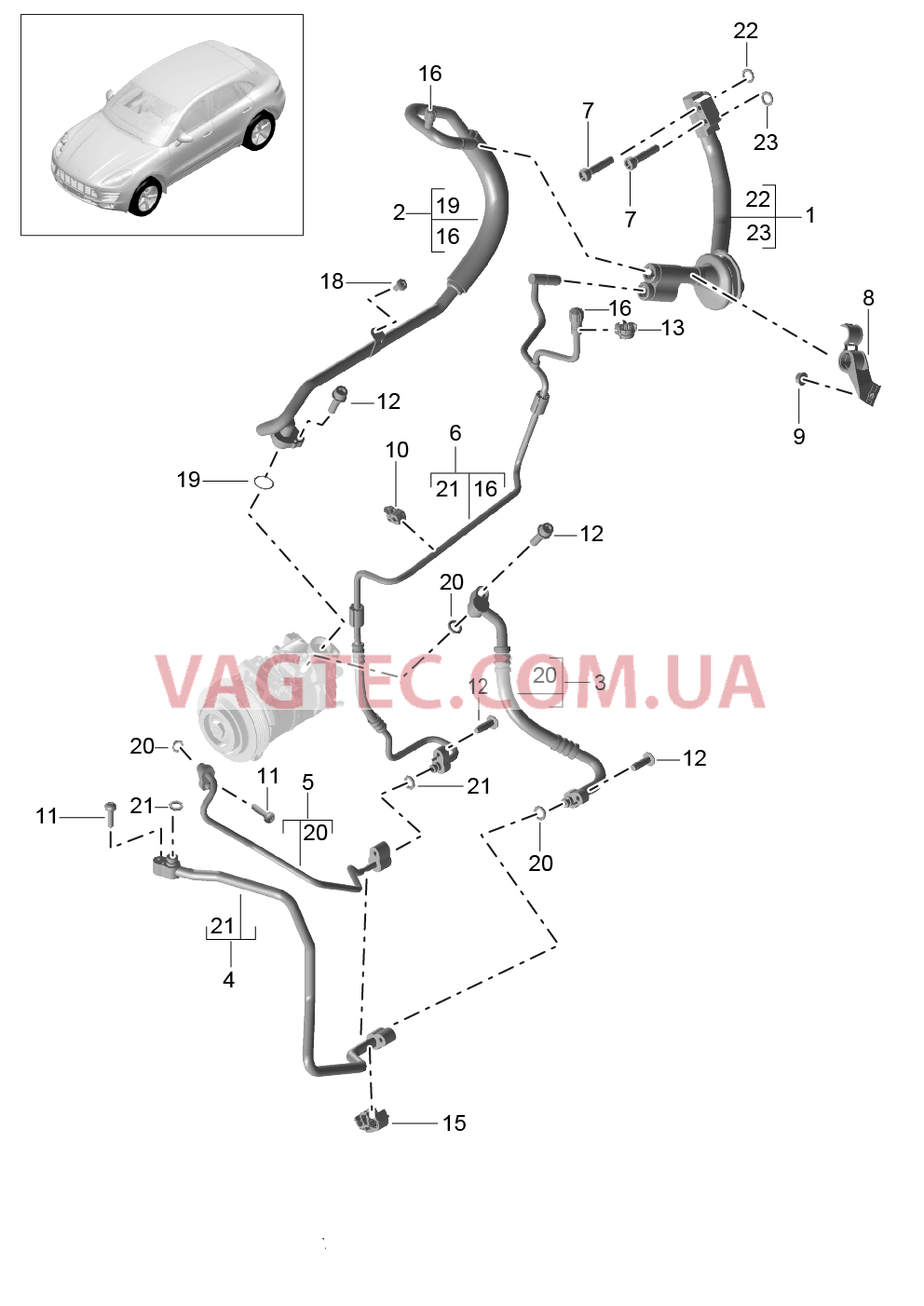 813-065 Циркуляция охлаждающей жидкости, R134A
						
						V6 BT, IDU0/DU1/D4A, IKK1 для PORSCHE Macan 2014-2017USA