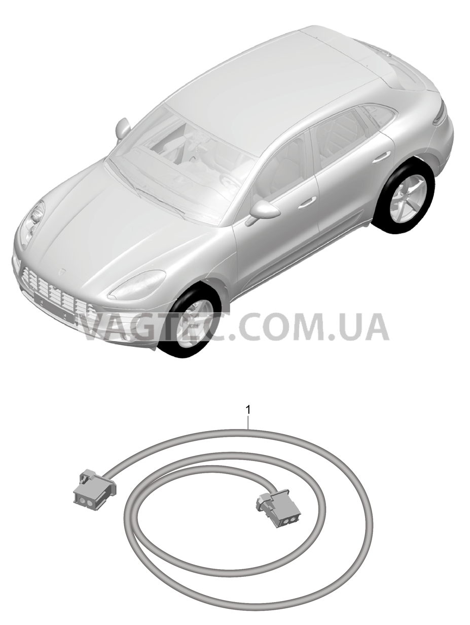 902-050 Световод для PORSCHE Macan 2014-2017USA