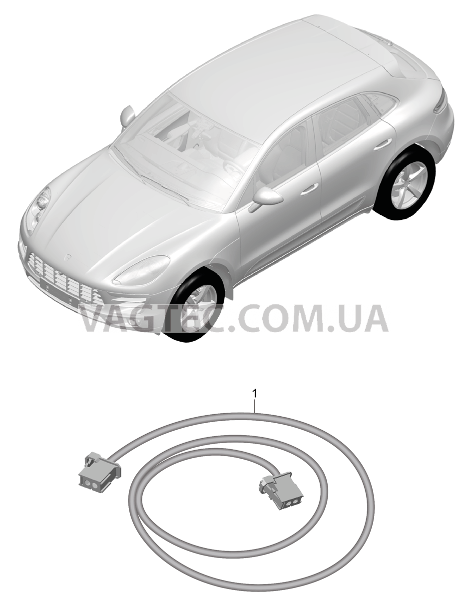 902-060 Жгуты проводов, Подушка безопасности, Ремень безопасности для PORSCHE Macan 2014-2017