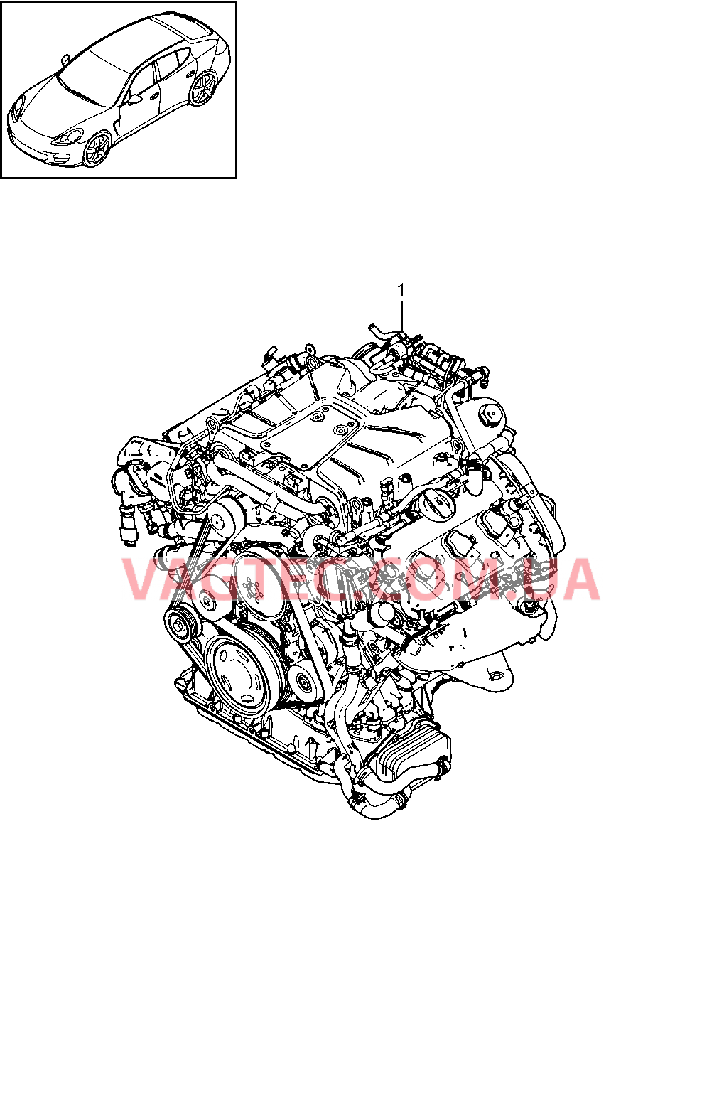101-020 Запасной двигатель
						
						MCG.EA/FA для PORSCHE Panamera 2010-2016