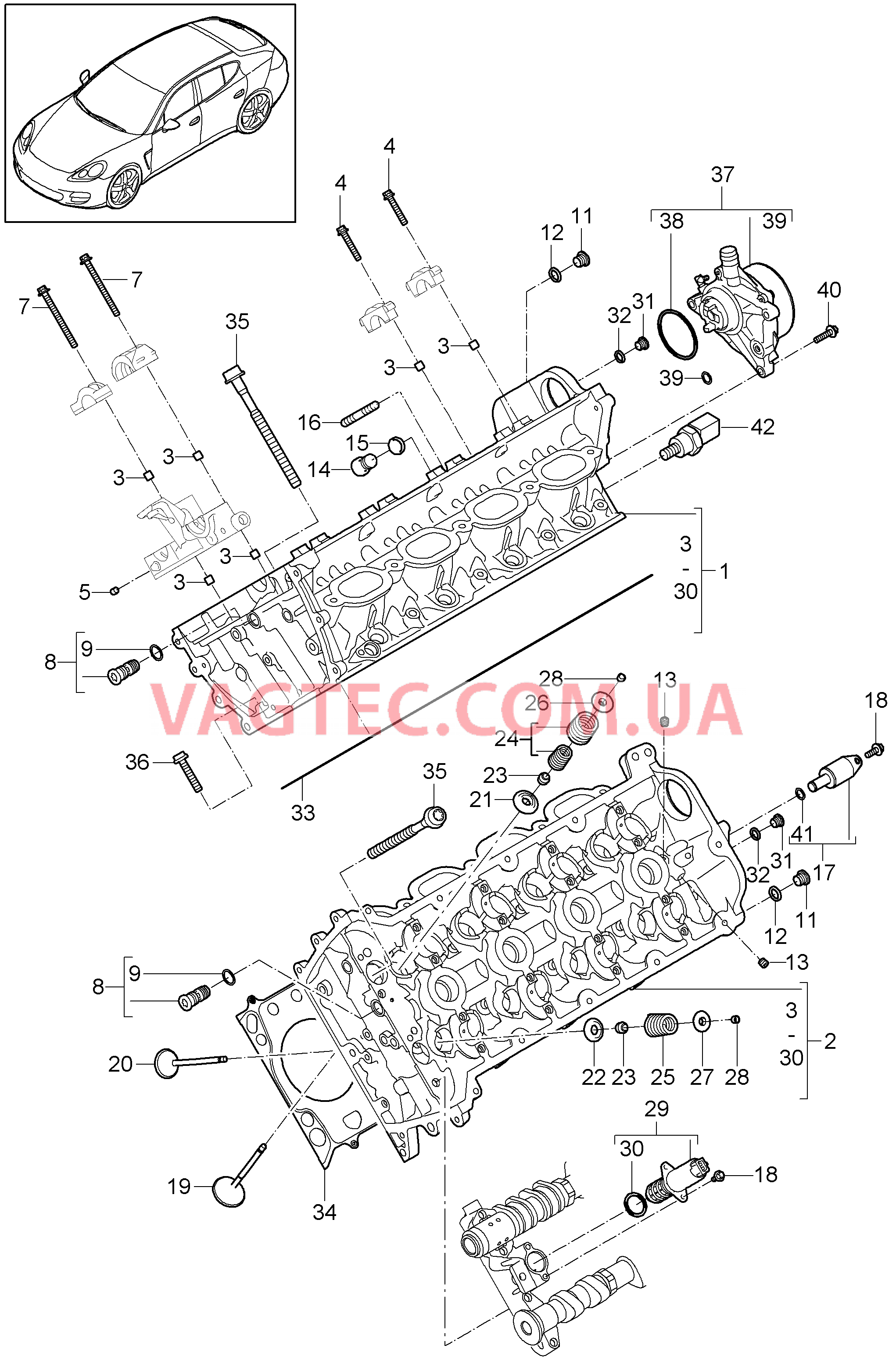 103-000 Гбц, Вакуумный насос
						
						MCX.PA/RA, M48.20/40/70, MCW.BA/CA для PORSCHE Panamera 2010-2016USA