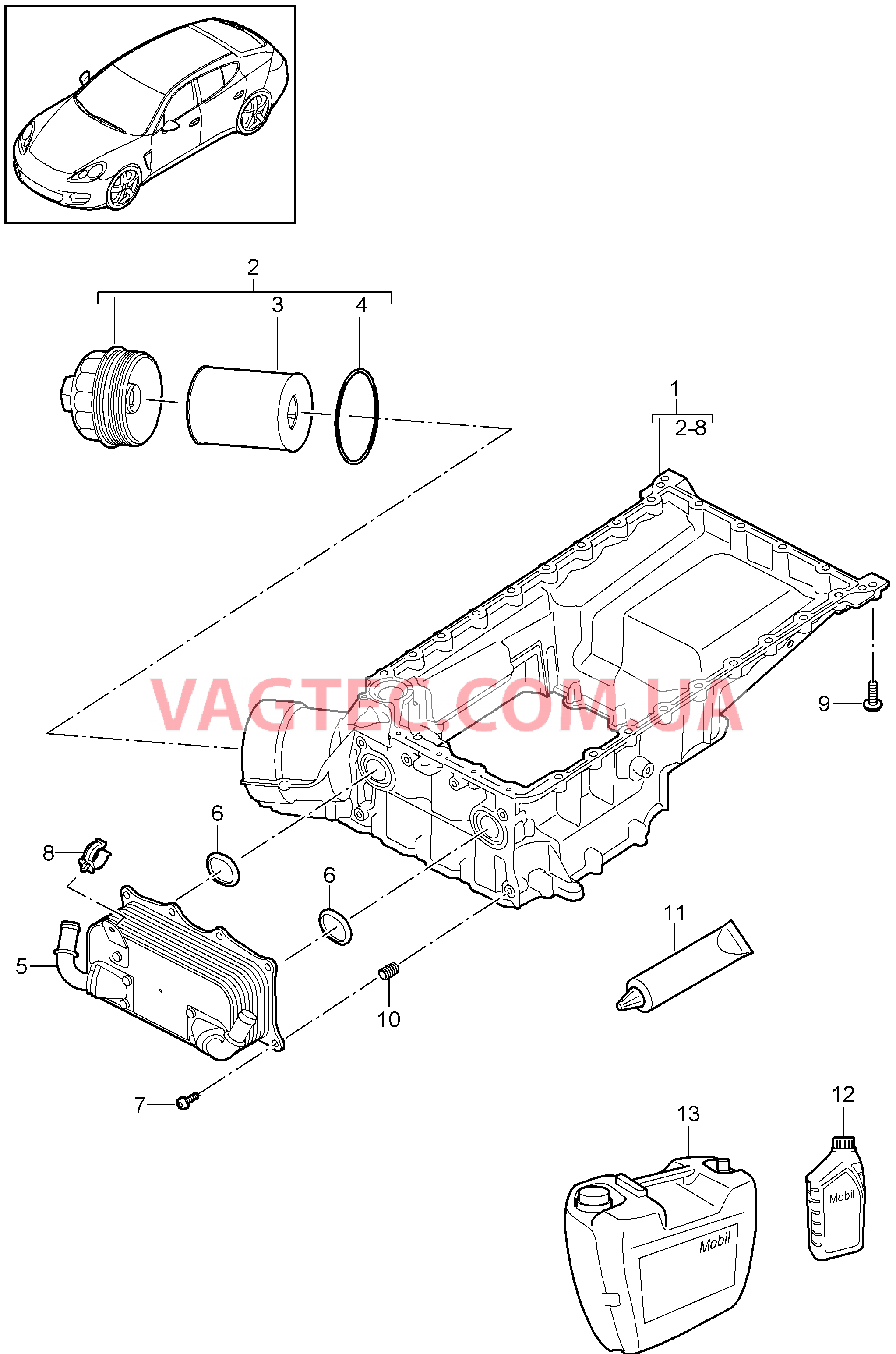 104-030 Кожух масл. направляющ., Масляный фильтр, Теплообменник
						
						MCX.PA/RA, M48.20/40/70, MCW.BA/CA для PORSCHE Panamera 2010-2016USA