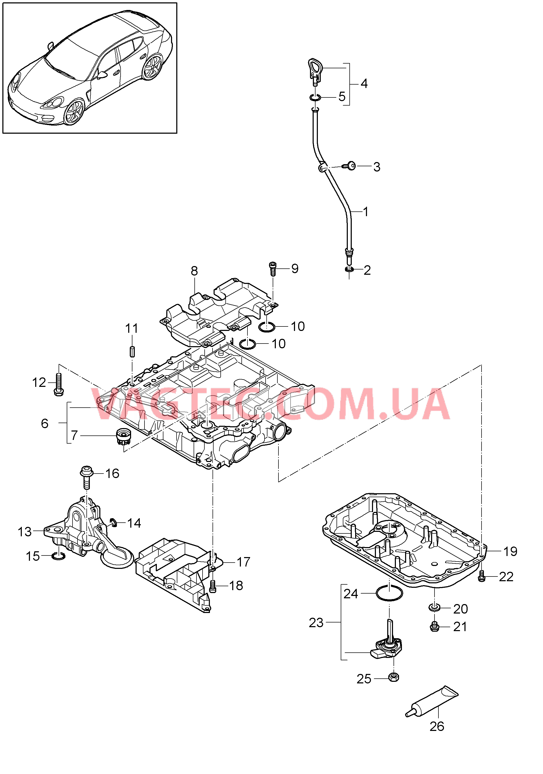 104-045 Кожух масл. направляющ., Масляный насос, Масляный поддон
						
						MCG.EA/FA для PORSCHE Panamera 2010-2016USA