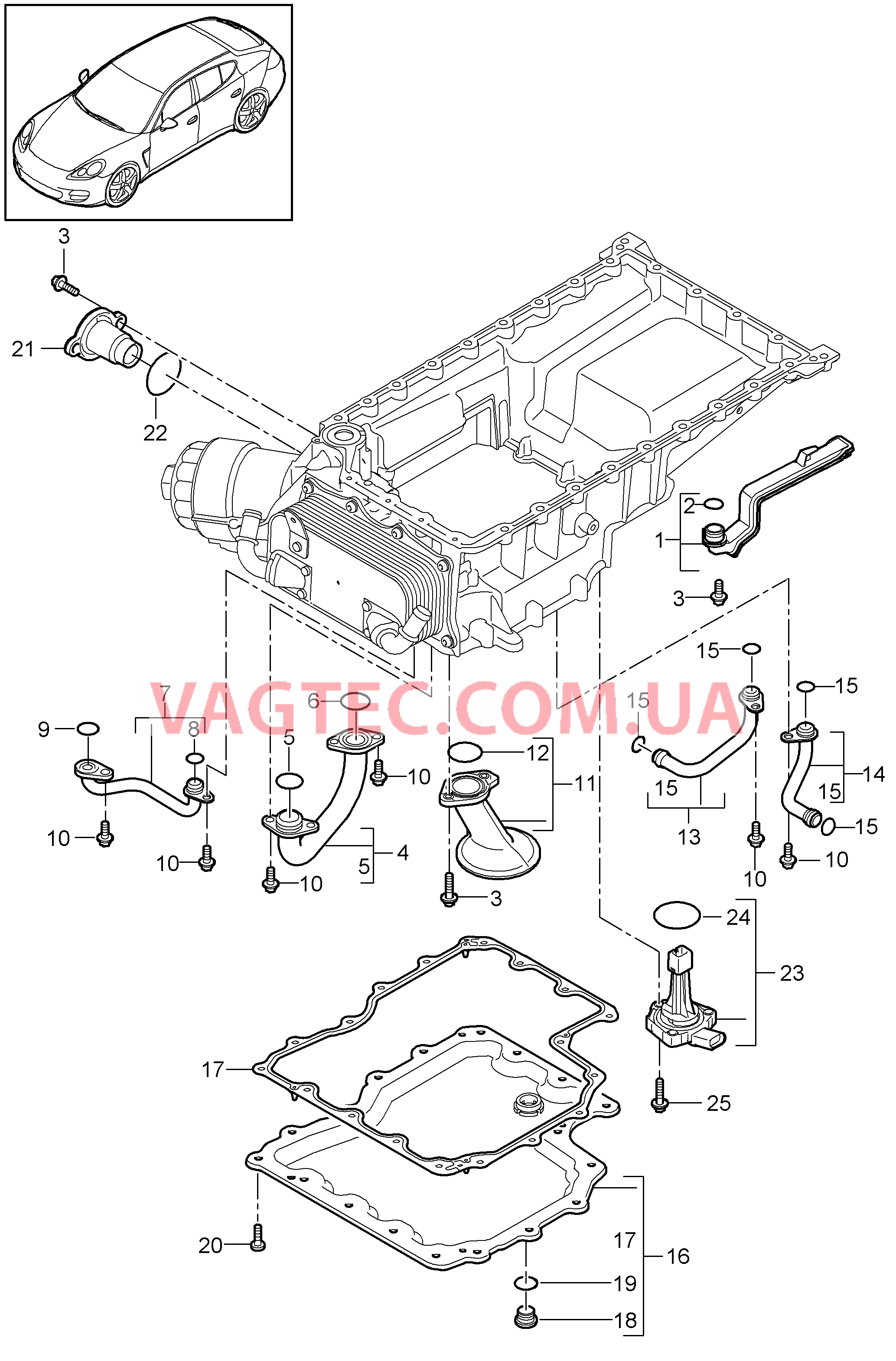 104-060 Всасывающ. масло трубка, Масляный поддон
						
						MCX.PA/RA, M48.20/40/70, MCW.BA/CA для PORSCHE Panamera 2010-2016USA