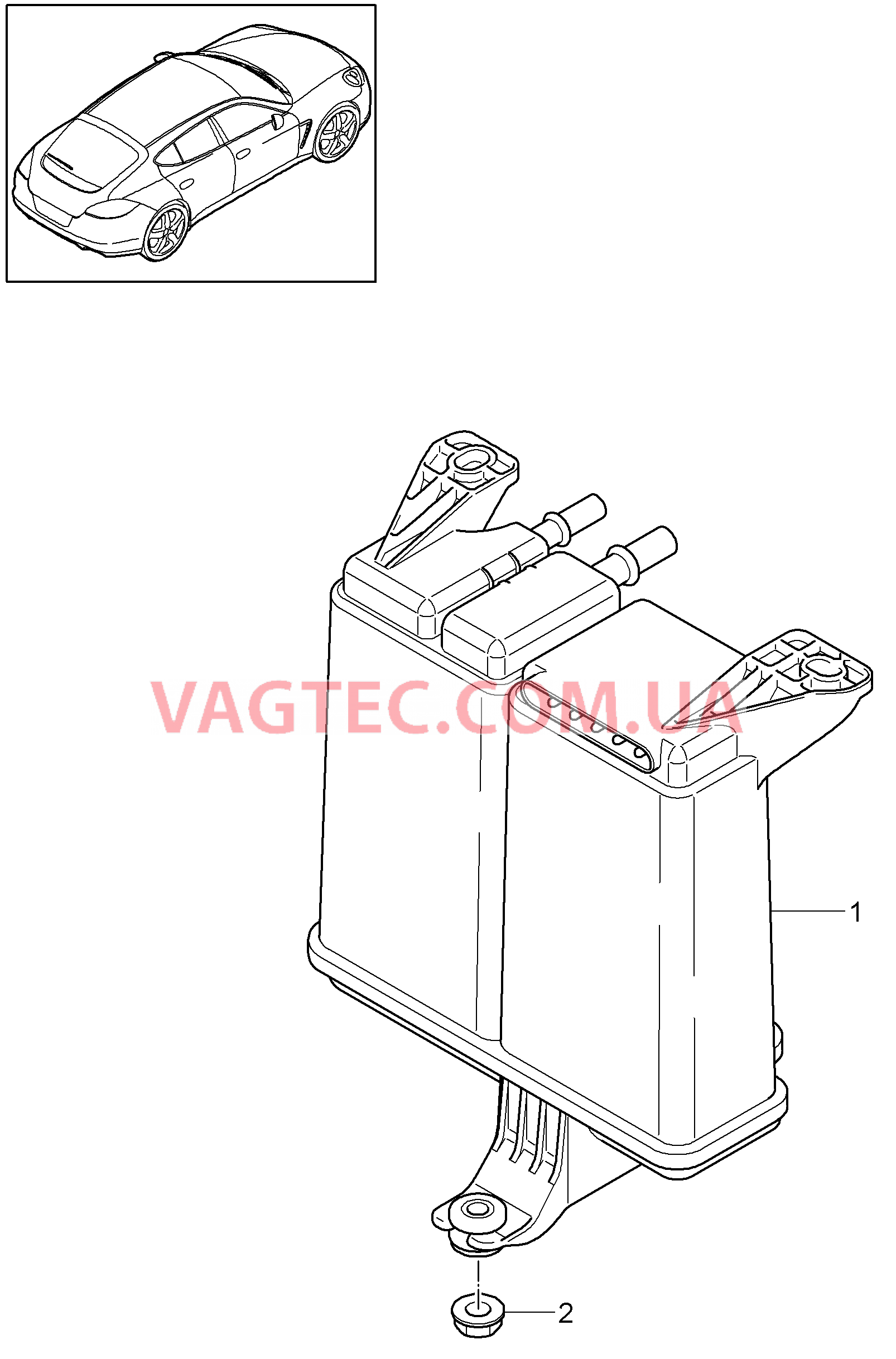 201-040 Резервуар с активир.углем
						
						M46.20/40, M48.20/40/70, -I664, MCW.AA/DA/FA, MCX.NA/PA, MCW.BA/CA, MCX.RA для PORSCHE Panamera 2010-2016