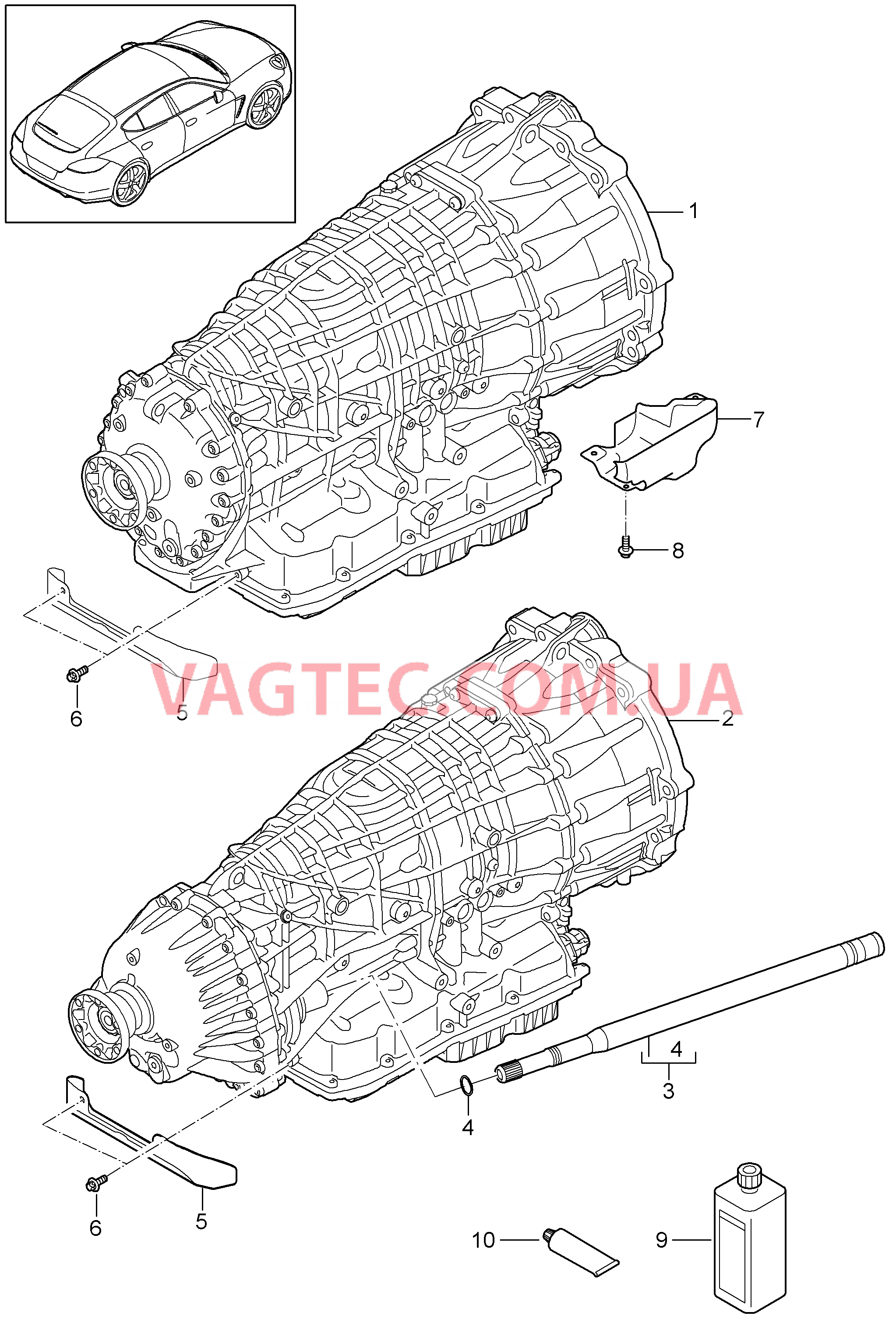 320-000 Заменная коробка передач, - PDK -
						
						C70.00/05/30, C70.35/50, C70.01/31/51 для PORSCHE Panamera 2010-2016