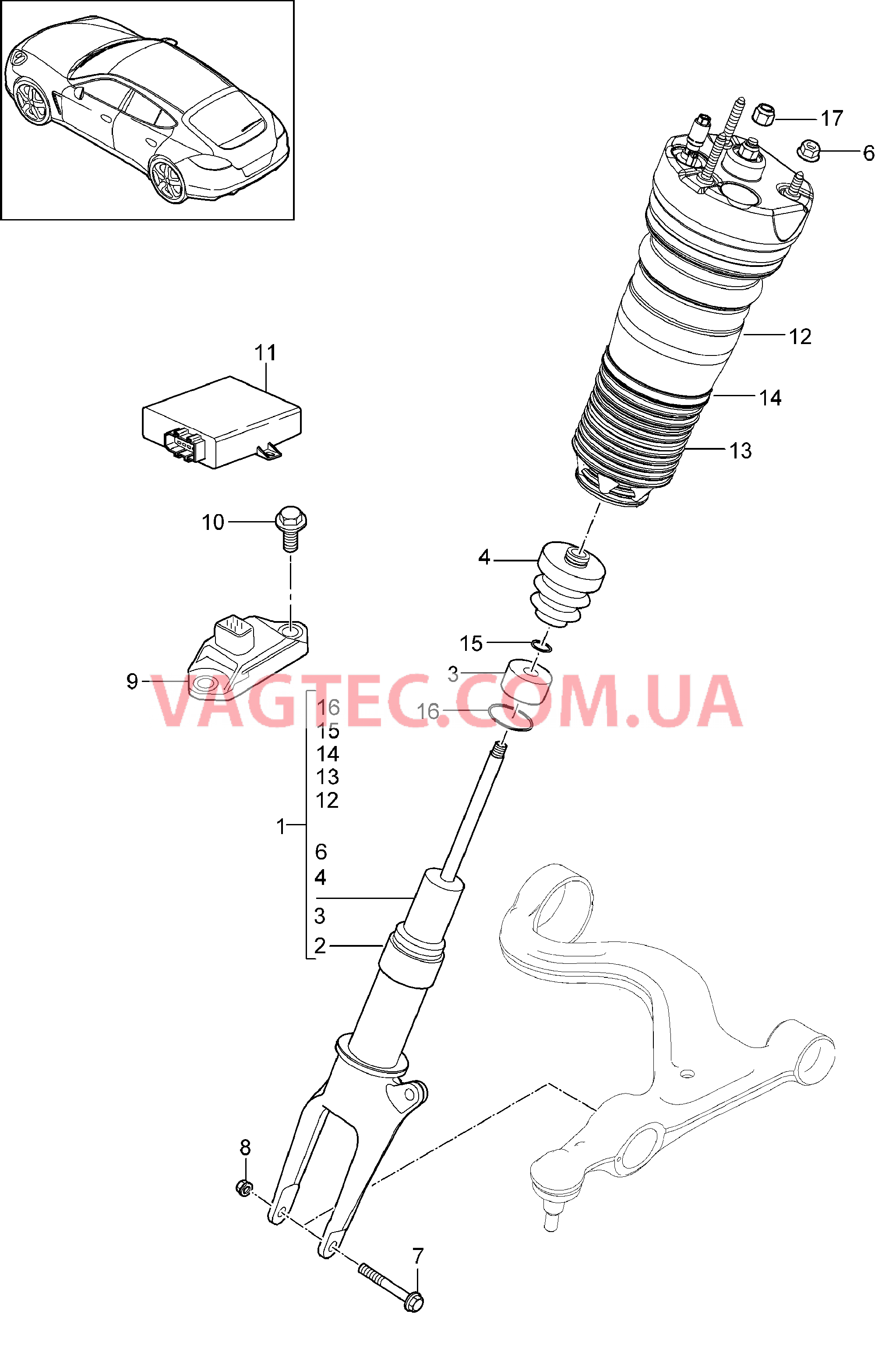 402-005 Пружина, Амортизационная стойка, Упруг.элем.пневм.подвески
						
						I350/351/354, I355 для PORSCHE Panamera 2010-2016