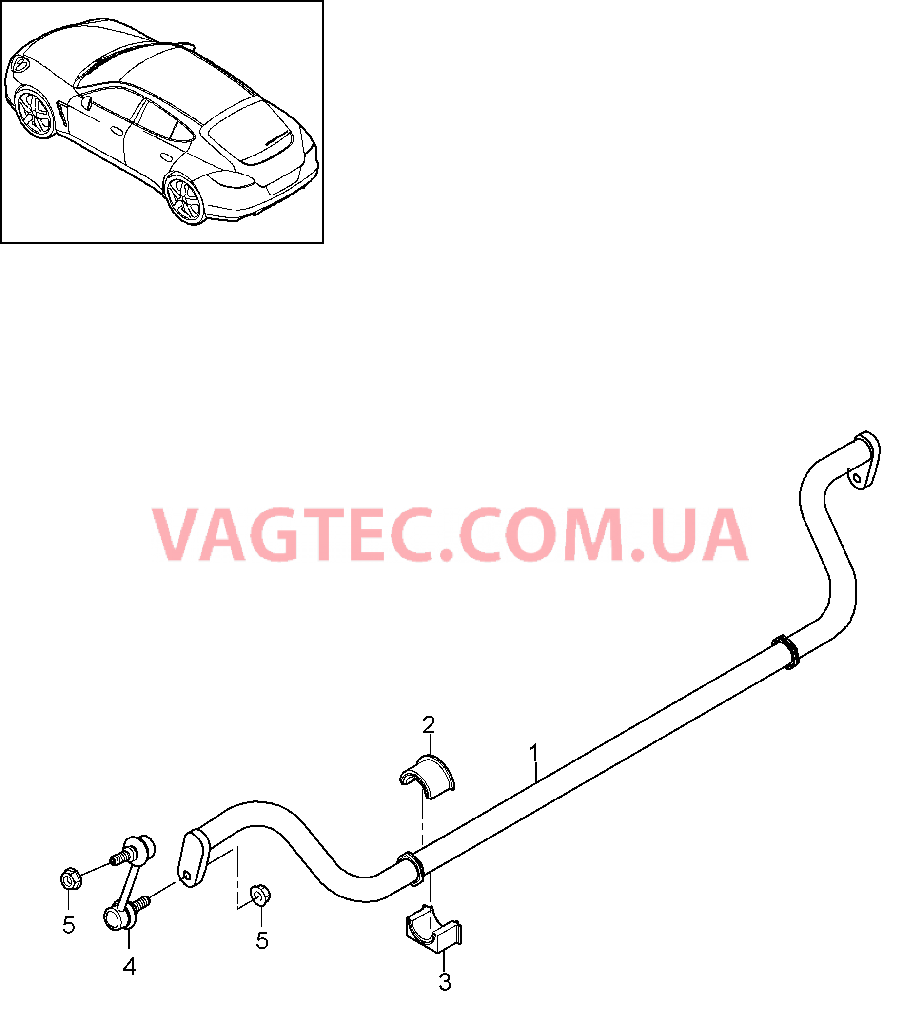 402-010 Стабилизатор
						
						-I351 для PORSCHE Panamera 2010-2016