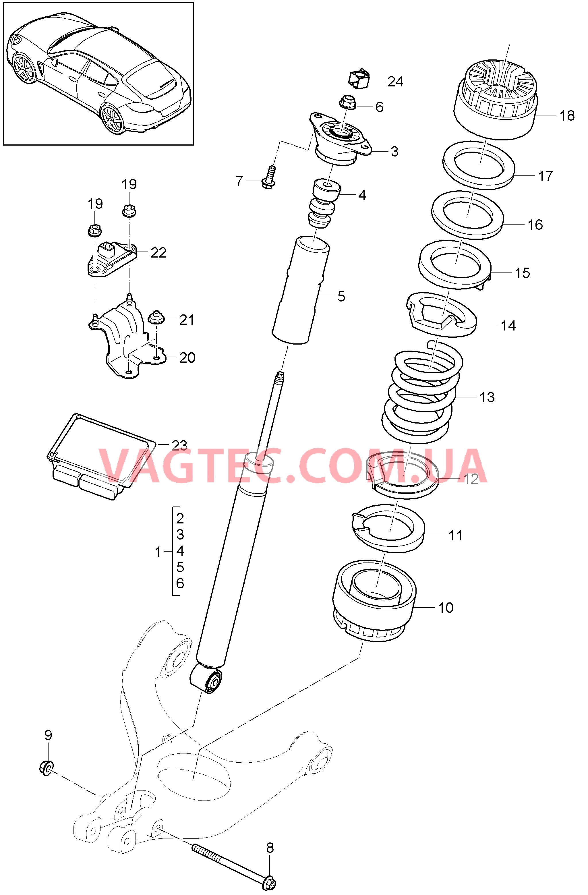 502-000 Пружина, Амортизац.стойка
						
						I029/475 для PORSCHE Panamera 2010-2016