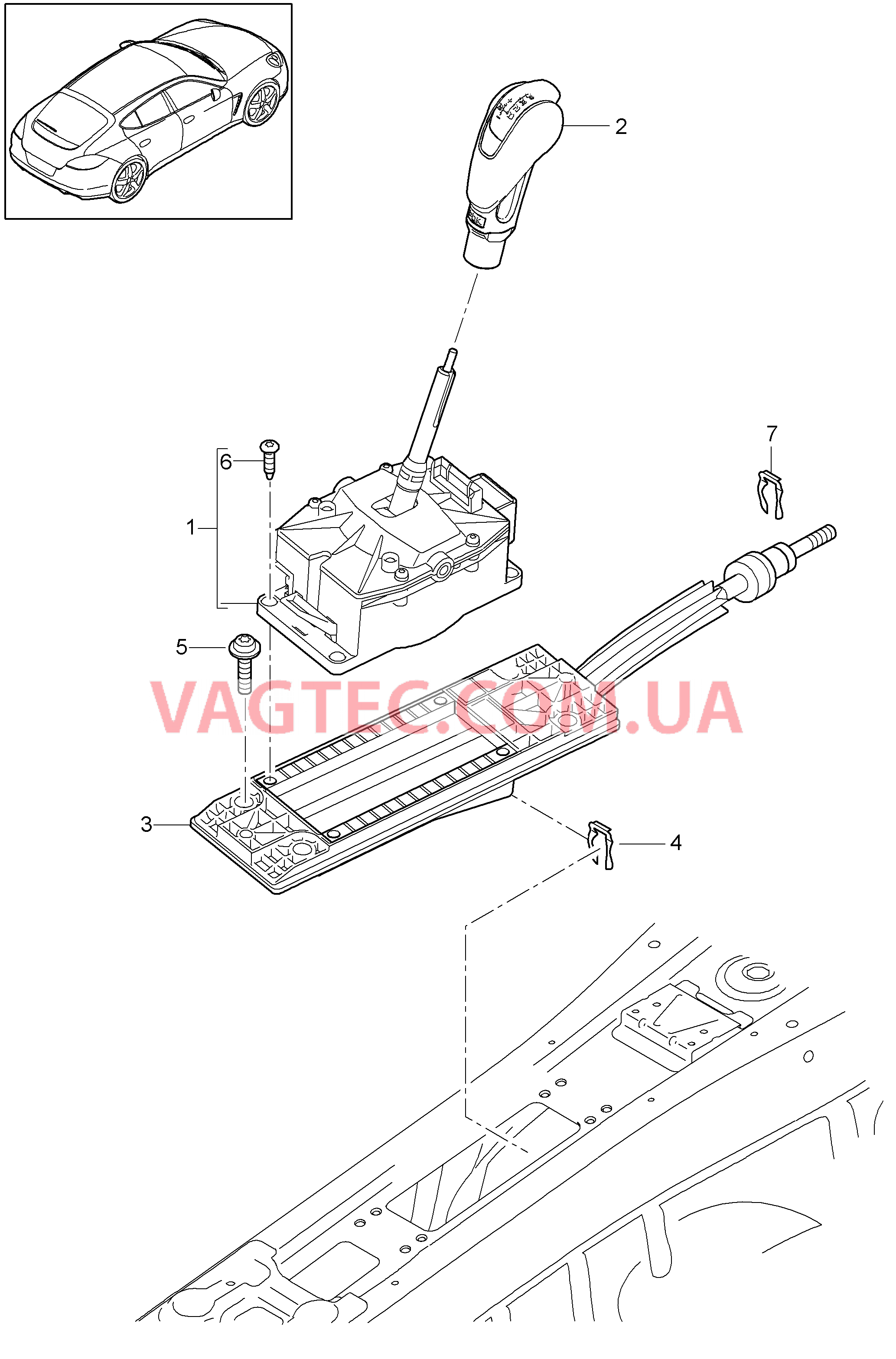 701-005 Селектор, - PDK -, TIPTRONIC, Коробка переключения передач
						
						I249/250 для PORSCHE Panamera 2010-2016USA