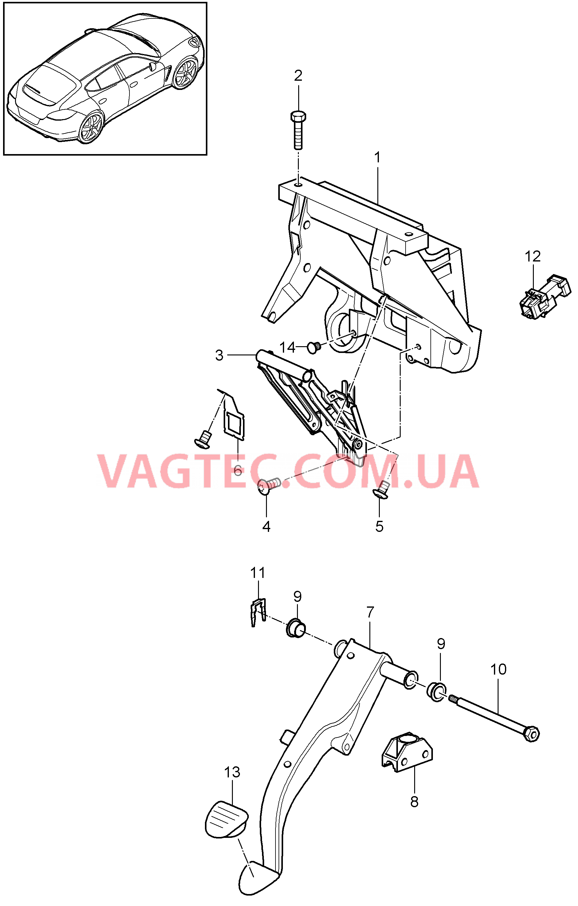 702-005 Педальный механизм, - PDK -, TIPTRONIC, Коробка переключения передач
						
						I249/250 для PORSCHE Panamera 2010-2016