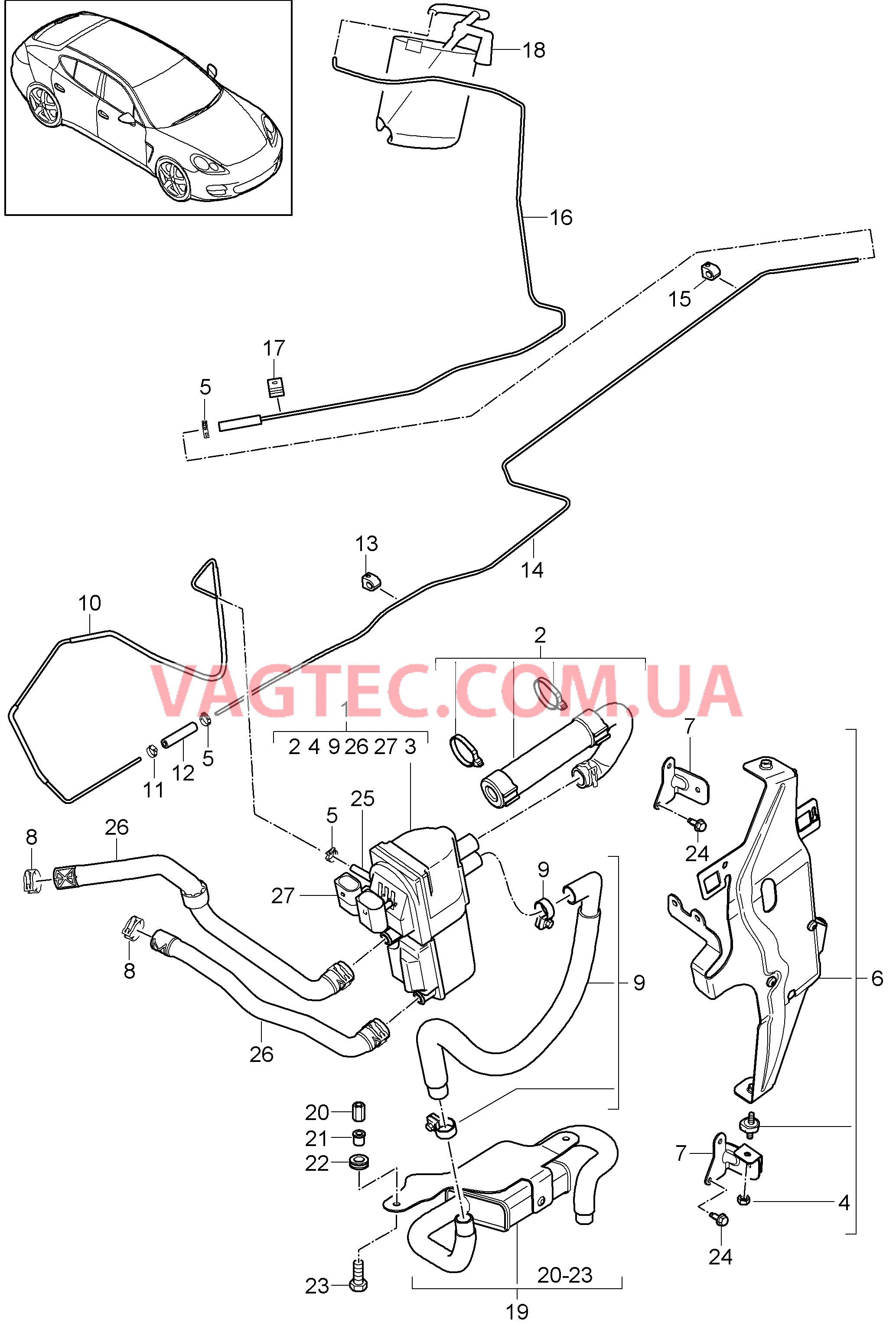 813-080 Дополнительный отопитель
						
						I850/851 для PORSCHE Panamera 2010-2016USA