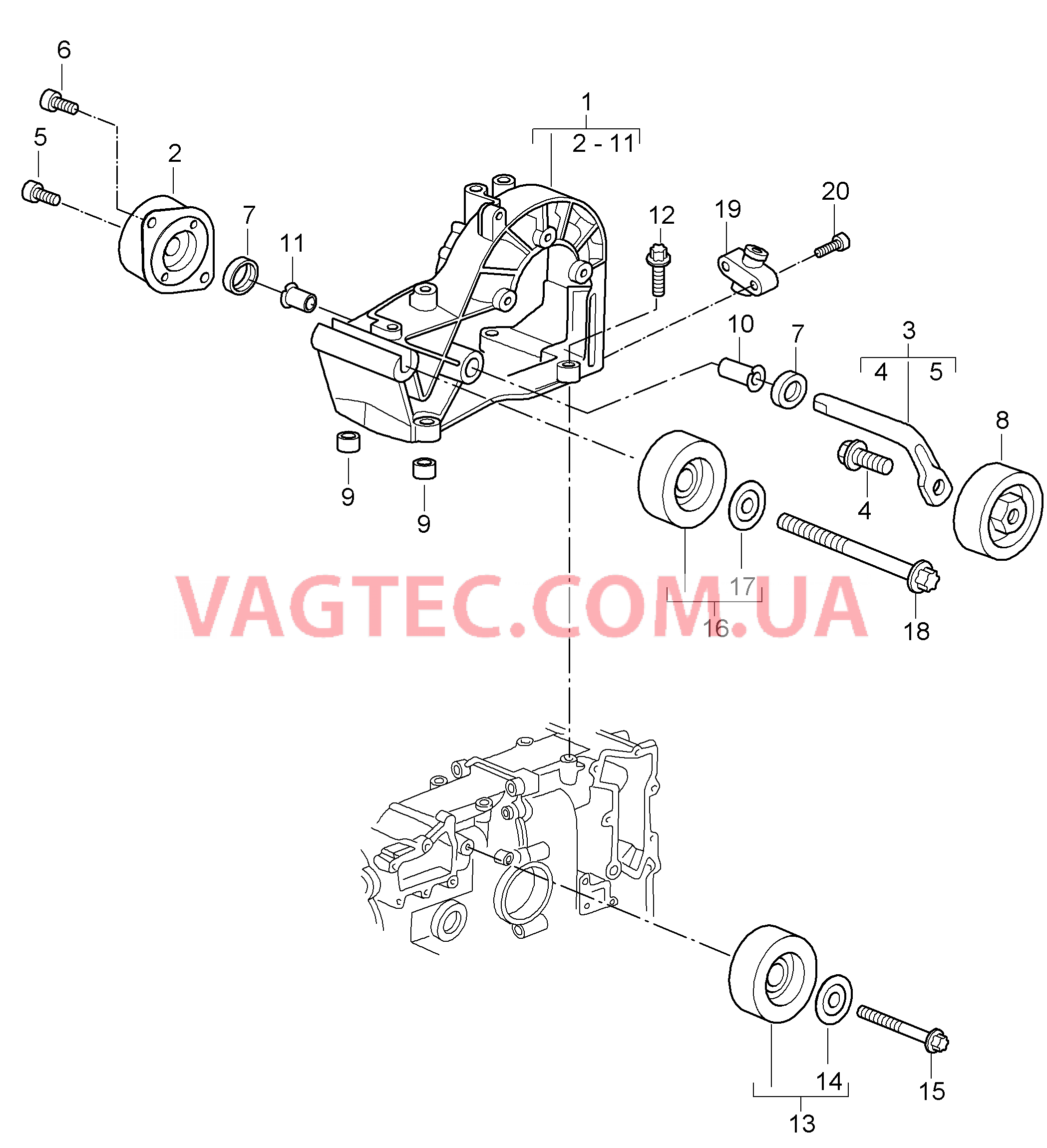 101-010 Натяжитель ремня, Ременный привод
						
						M97.01, M96.05 для PORSCHE 911.Carrera 2005-2008