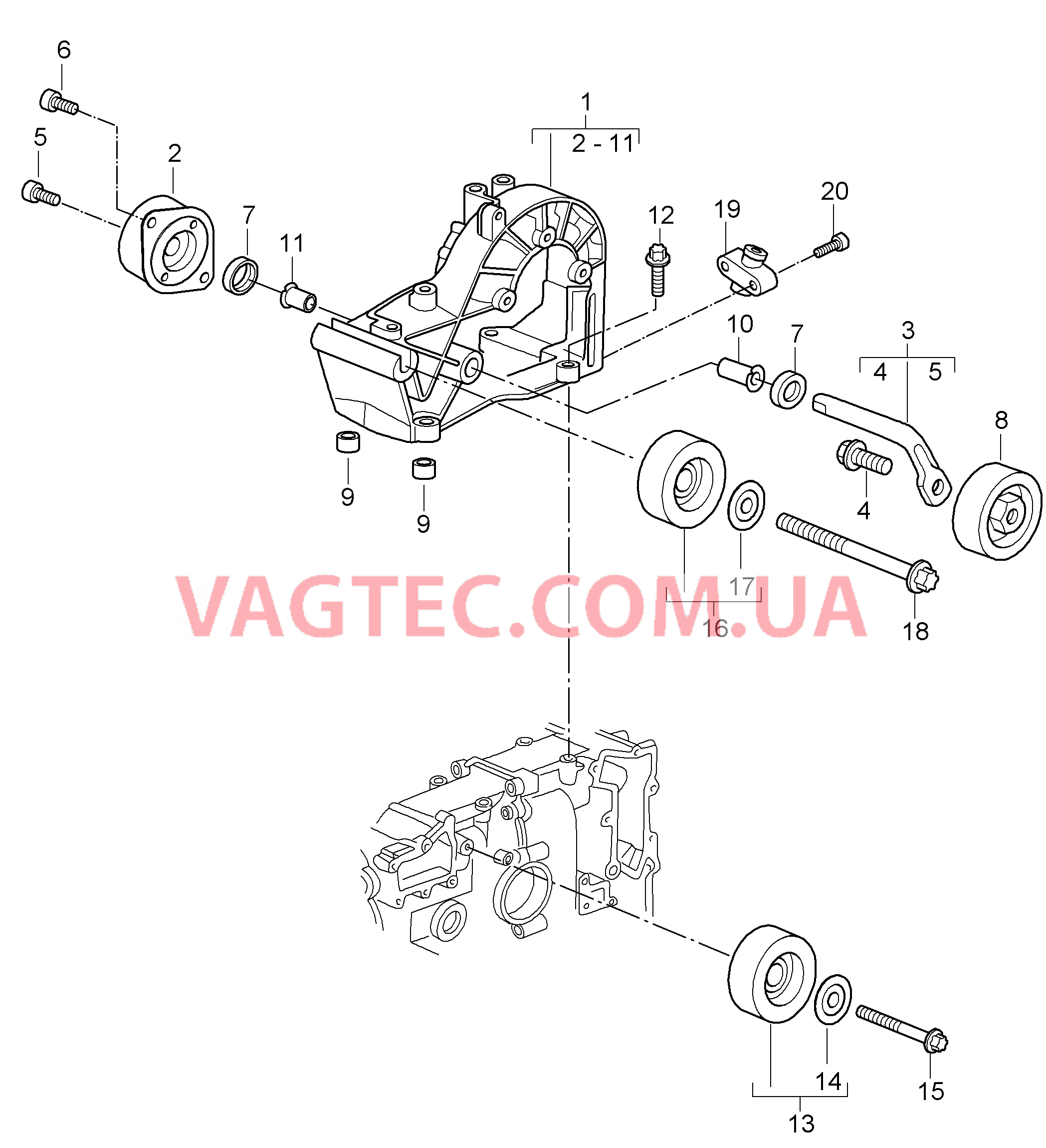 101-010 Натяжитель ремня, Ременный привод
						
						M97.01, M96.05 для PORSCHE 911.Carrera 2005-2008USA