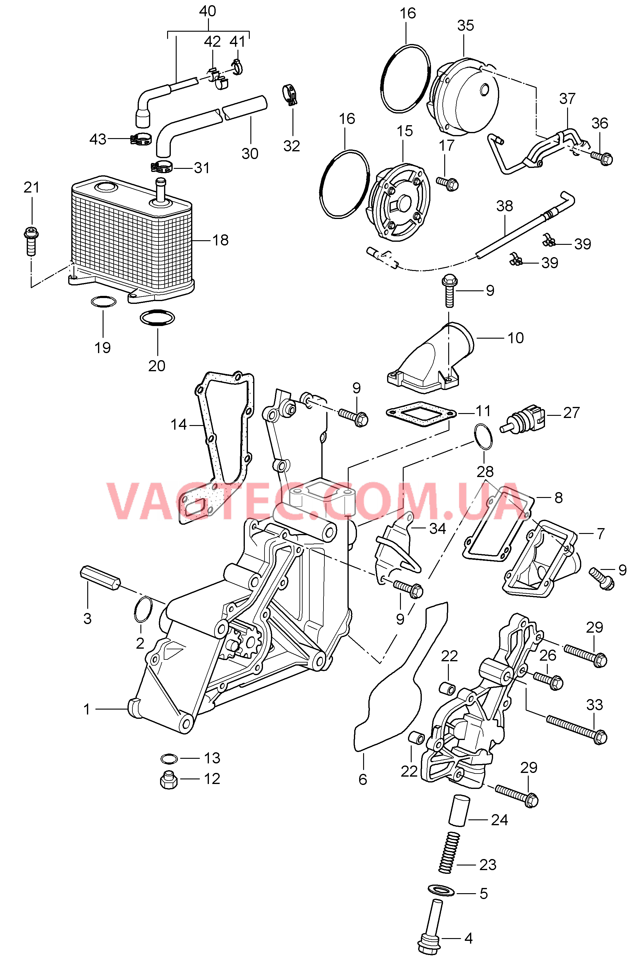 104-000 Масляный насос, Насос тандемного типа
						
						M96.05, M97.01 для PORSCHE 911.Carrera 2005-2008