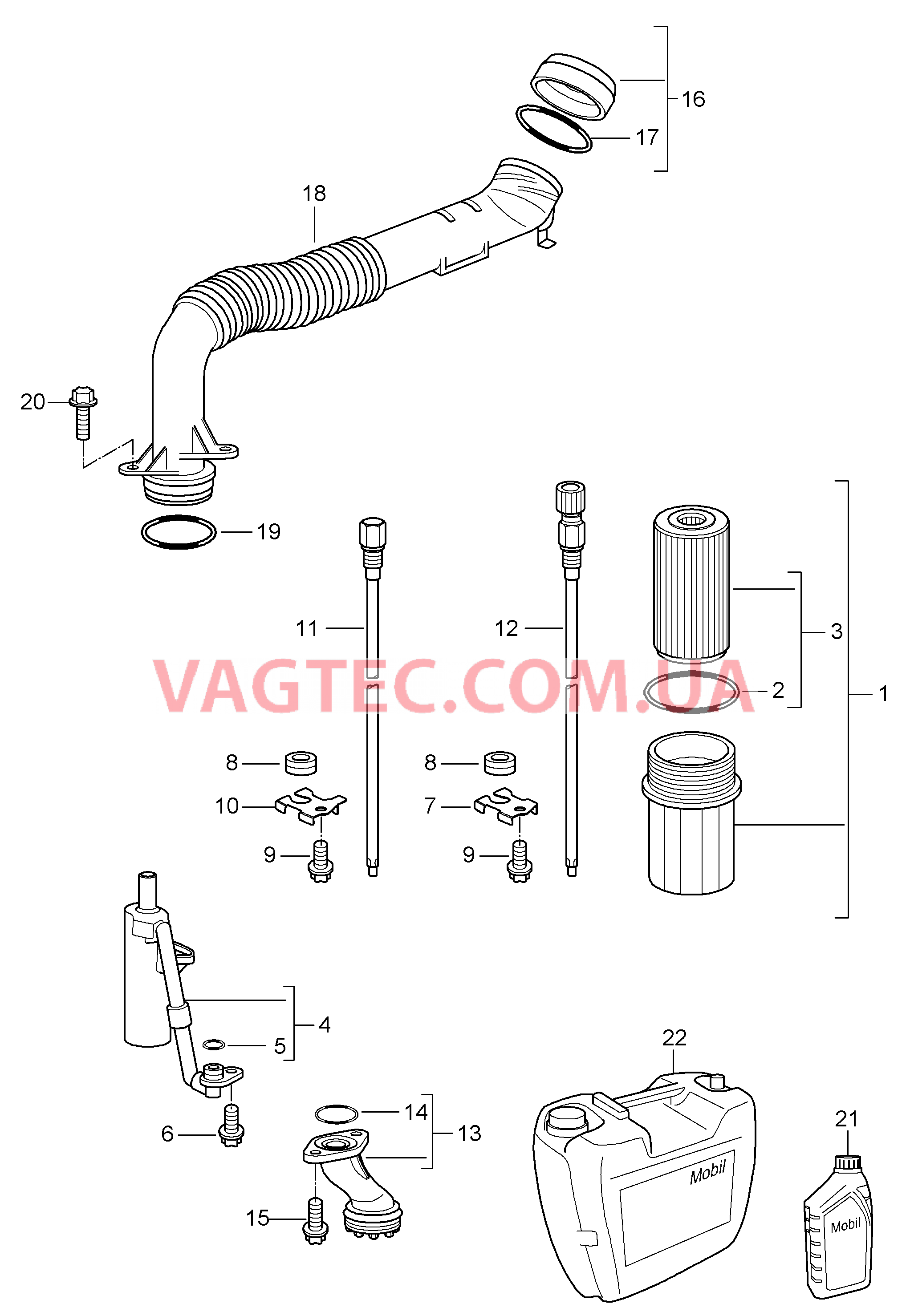 104-005 Система смазки
						
						M97.01, M96.05 для PORSCHE 911.Carrera 2005-2008USA