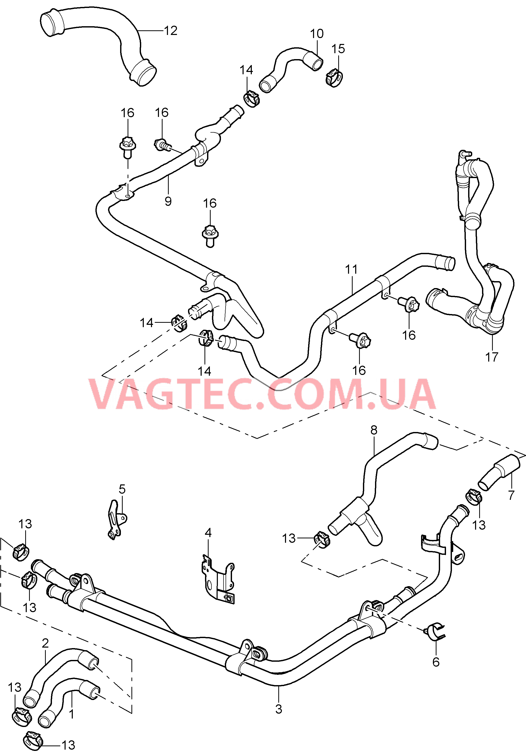 105-004 Линии, Обогрев
						
						M97.01, M96.05, I249 для PORSCHE 911.Carrera 2005-2008