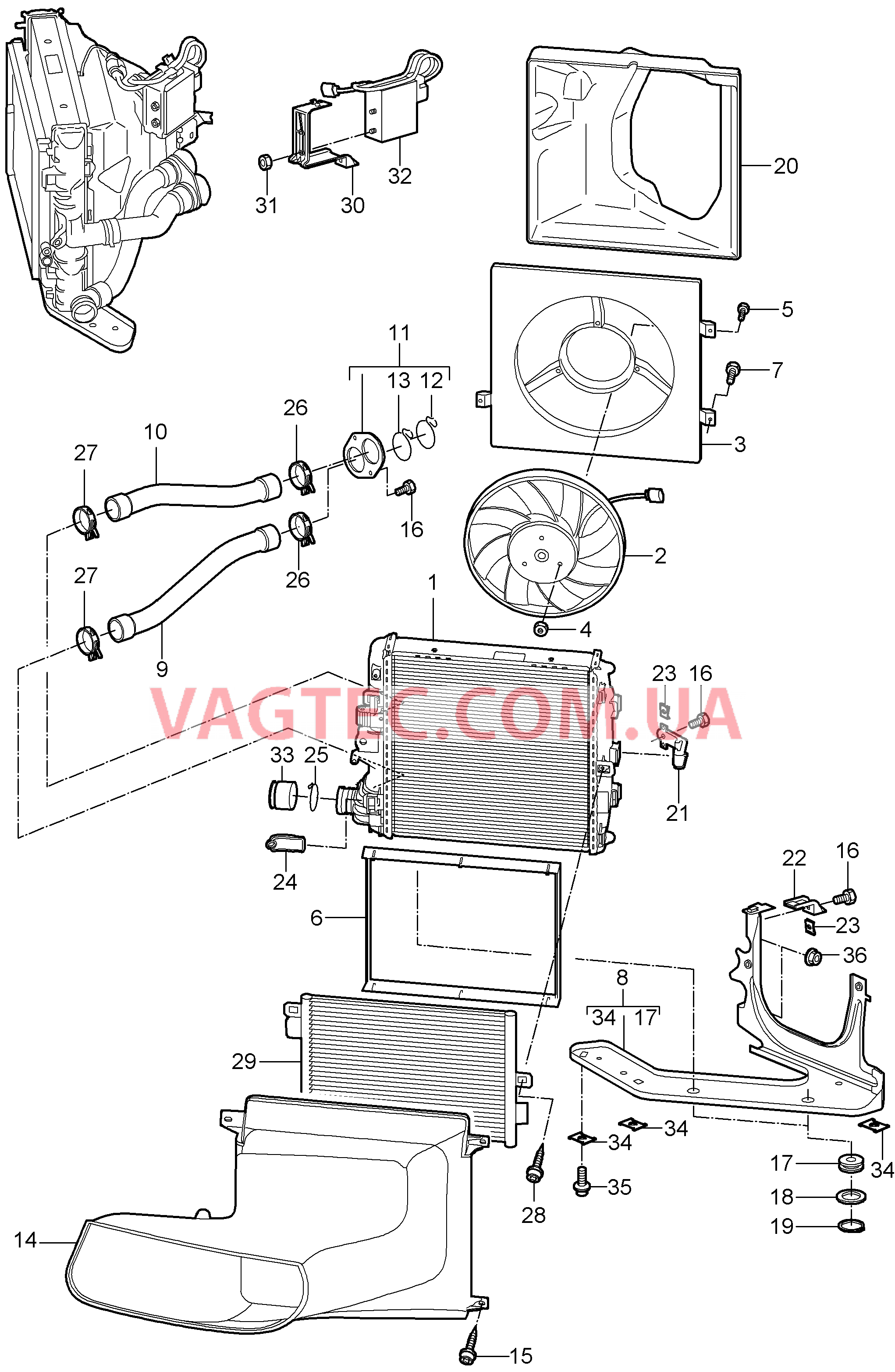 105-015 Водяное охлаждение 3
						
						M97.01, M96.05 для PORSCHE 911.Carrera 2005-2008USA