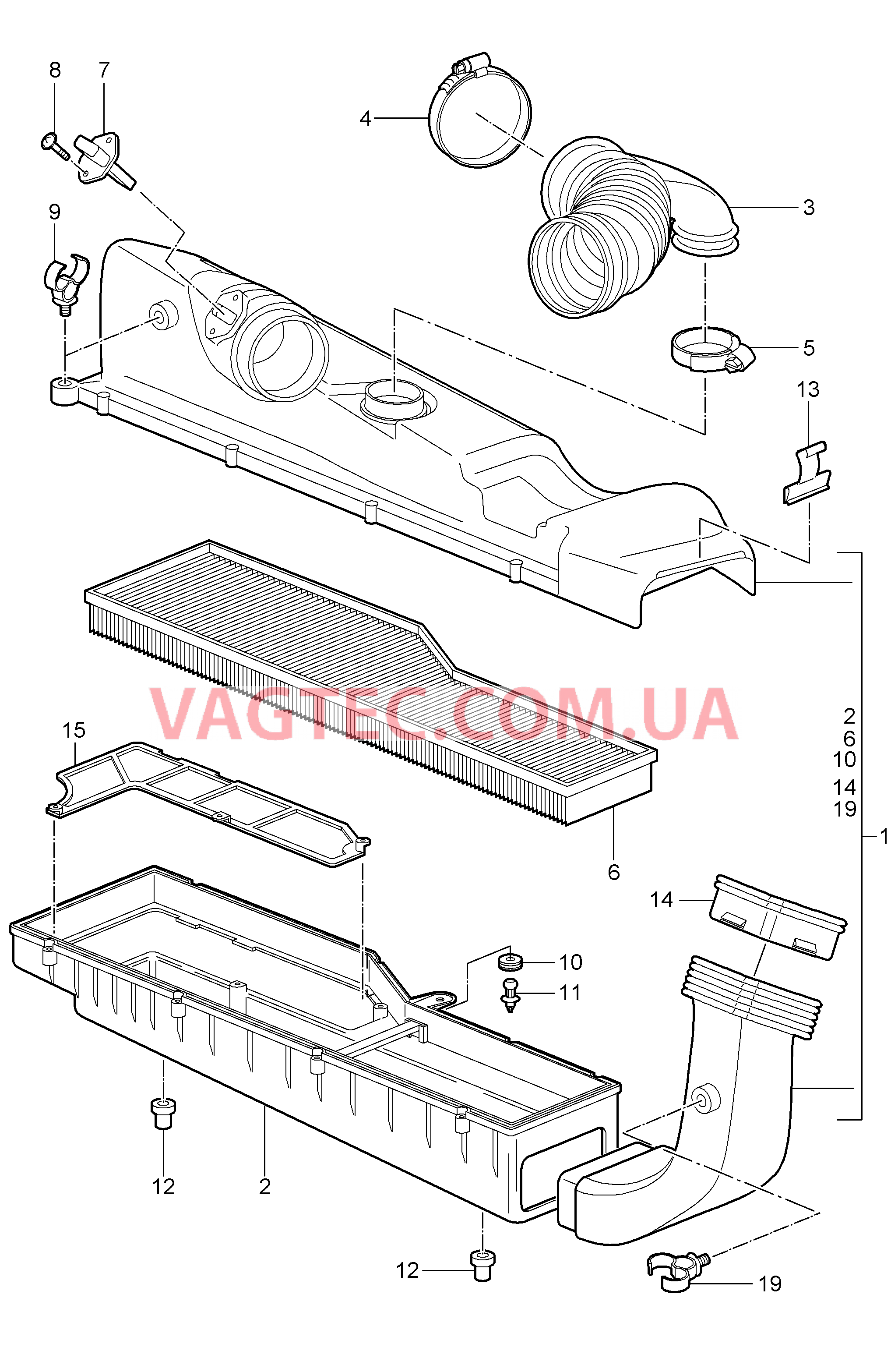 106-000 Воздушный фильтр
						
						M96.05 для PORSCHE 911.Carrera 2005-2008USA