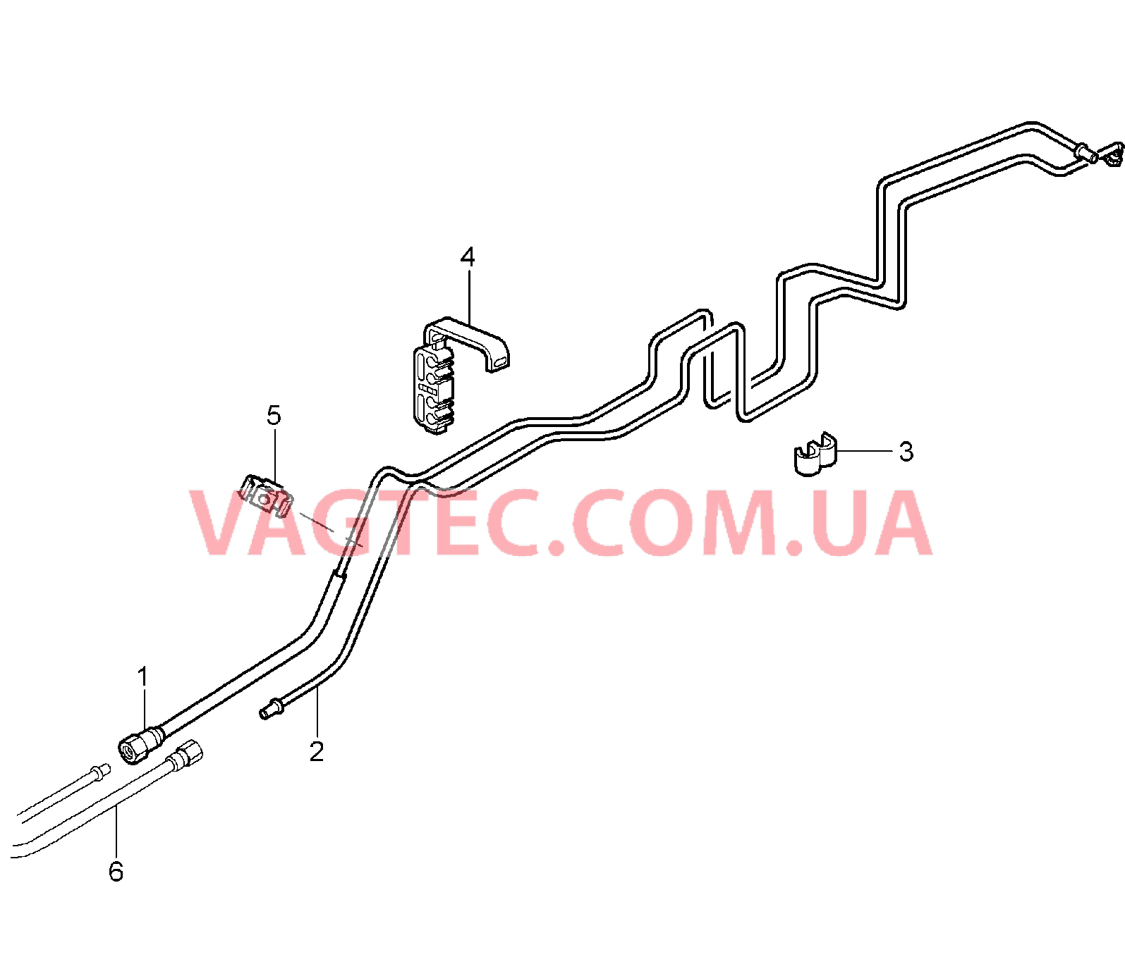 201-010 Топливная система, задний для PORSCHE 911.Carrera 2005-2008USA