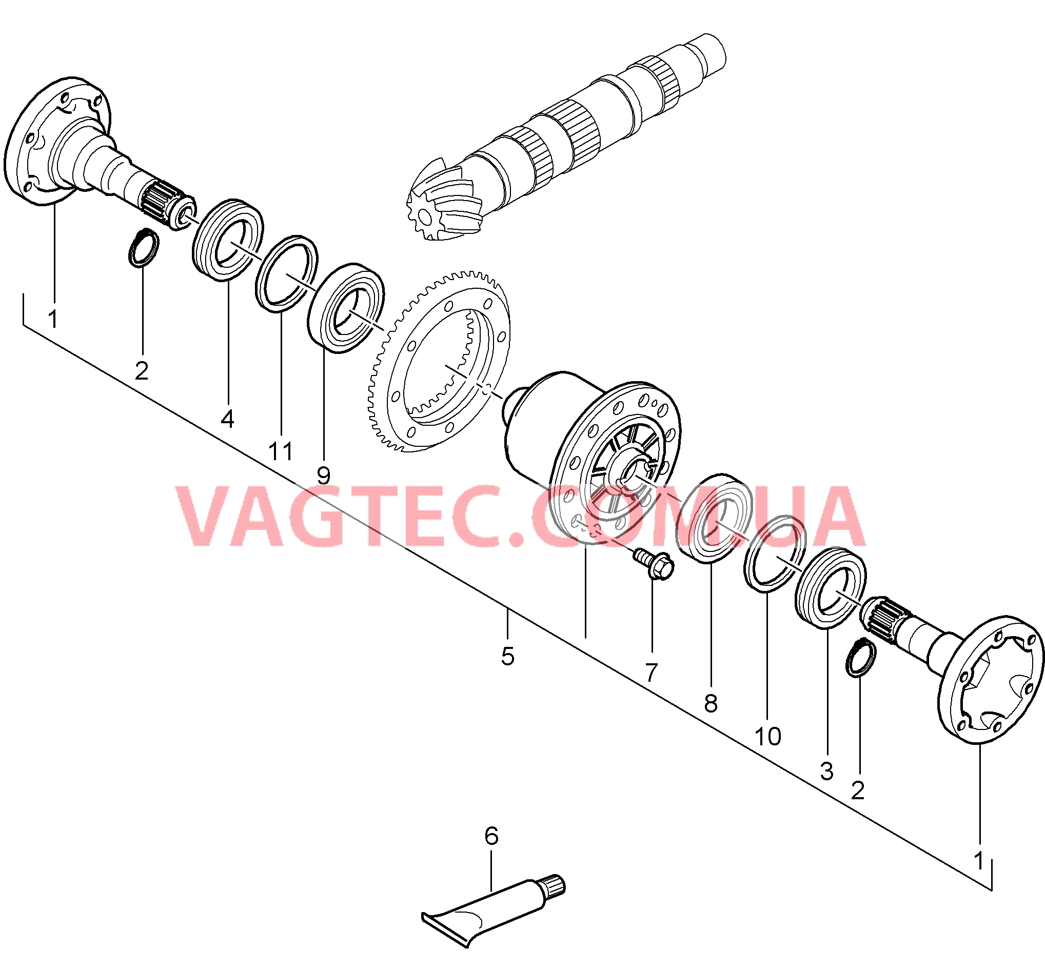 305-000 Ремкомплект, Дифференциал
						
						G97.01, I219, G97.31, I219 для PORSCHE 911.Carrera 2005-2008