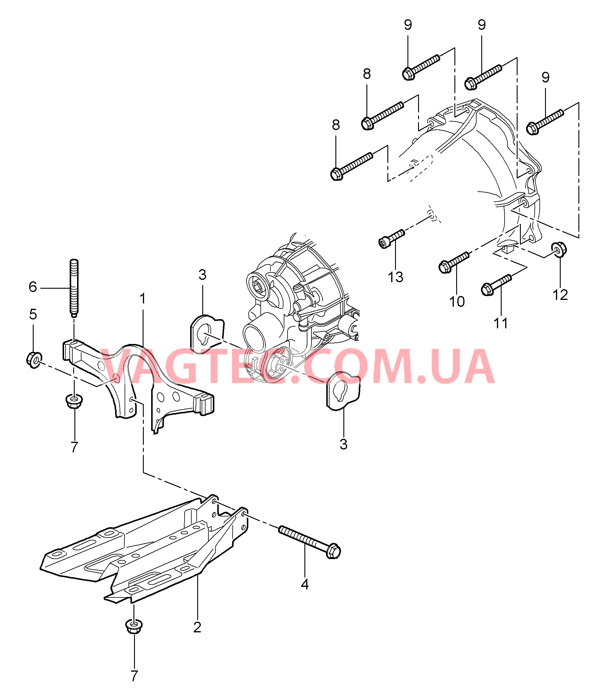 306-000 Мкпп, Подвеска коробки передач, Резьбовое соед., Двигатель
						
						G97.01, G97.31 для PORSCHE 911.Carrera 2005-2008USA