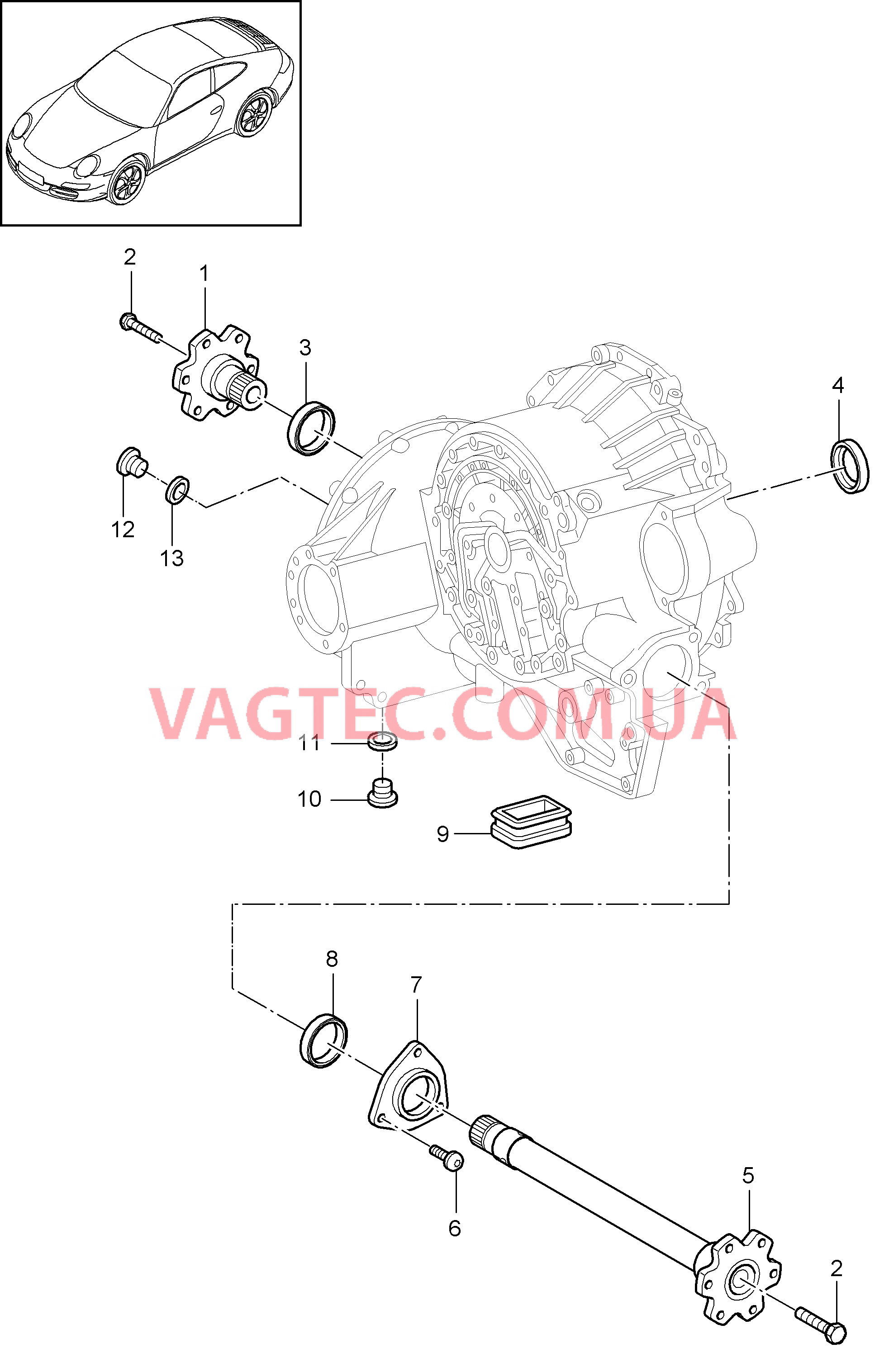 320-005 TIPTRONIC, Дифференциал
						
						A97.01, A97.31 для PORSCHE 911.Carrera 2005-2008USA