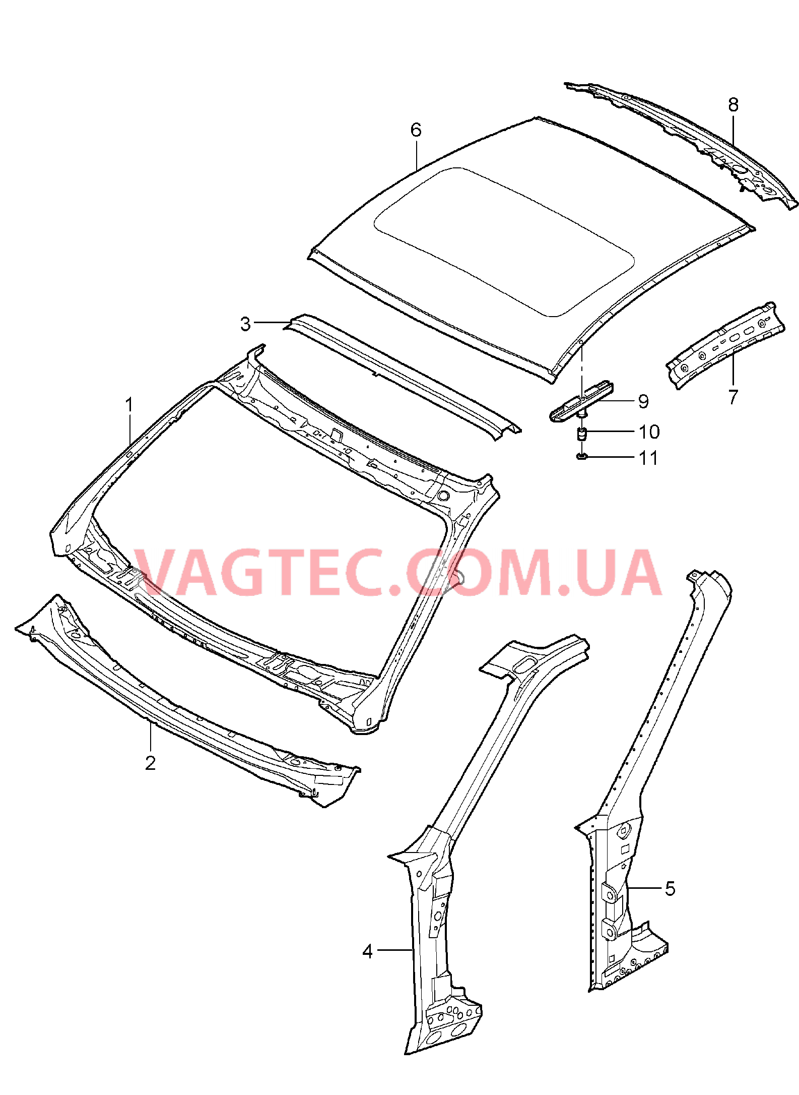 801-045 Обтекатель для PORSCHE 911.Carrera 2005-2008USA