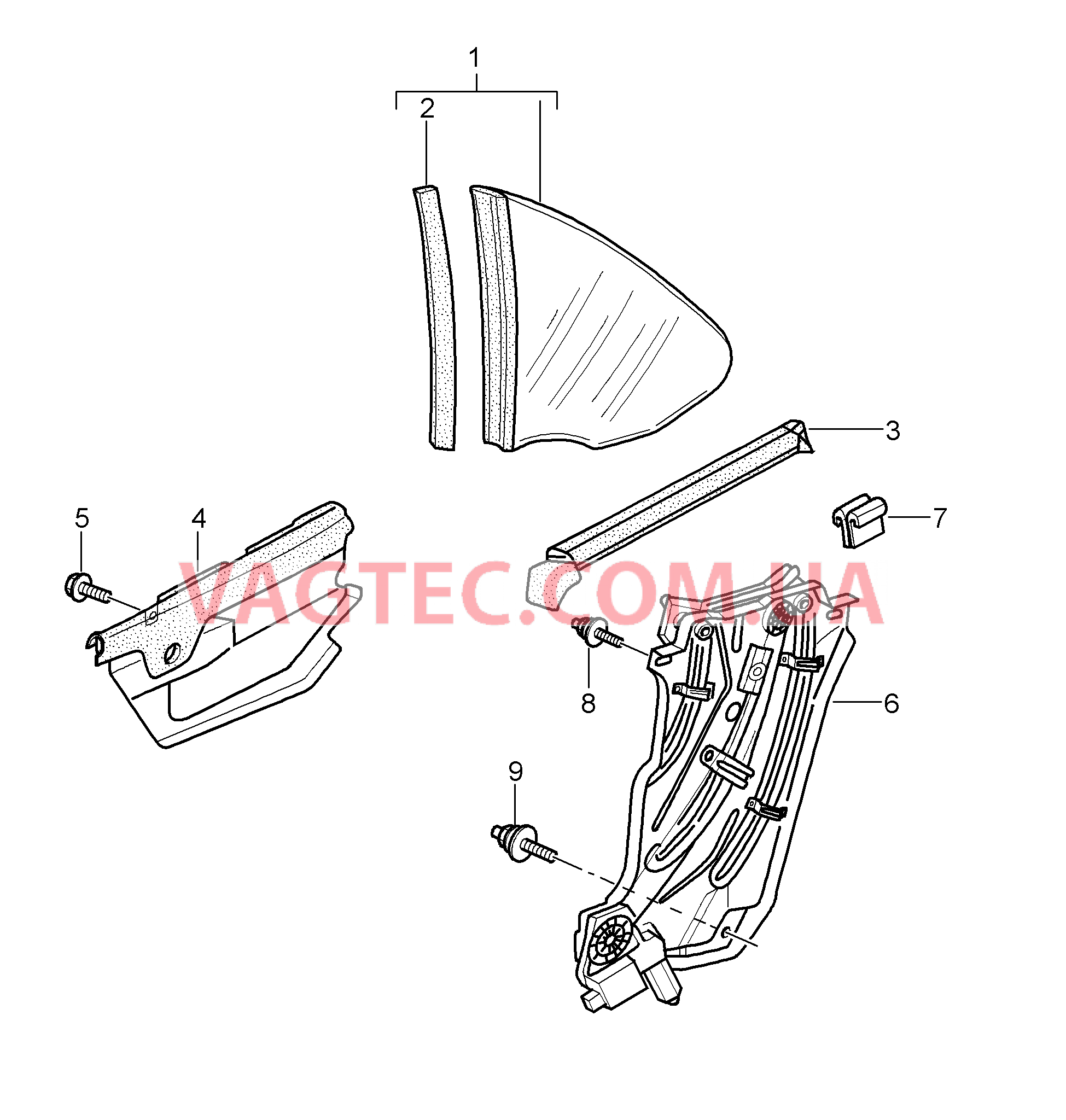 805-005 Заднее стекло
						
						CABRIO для PORSCHE 911.Carrera 2005-2008USA