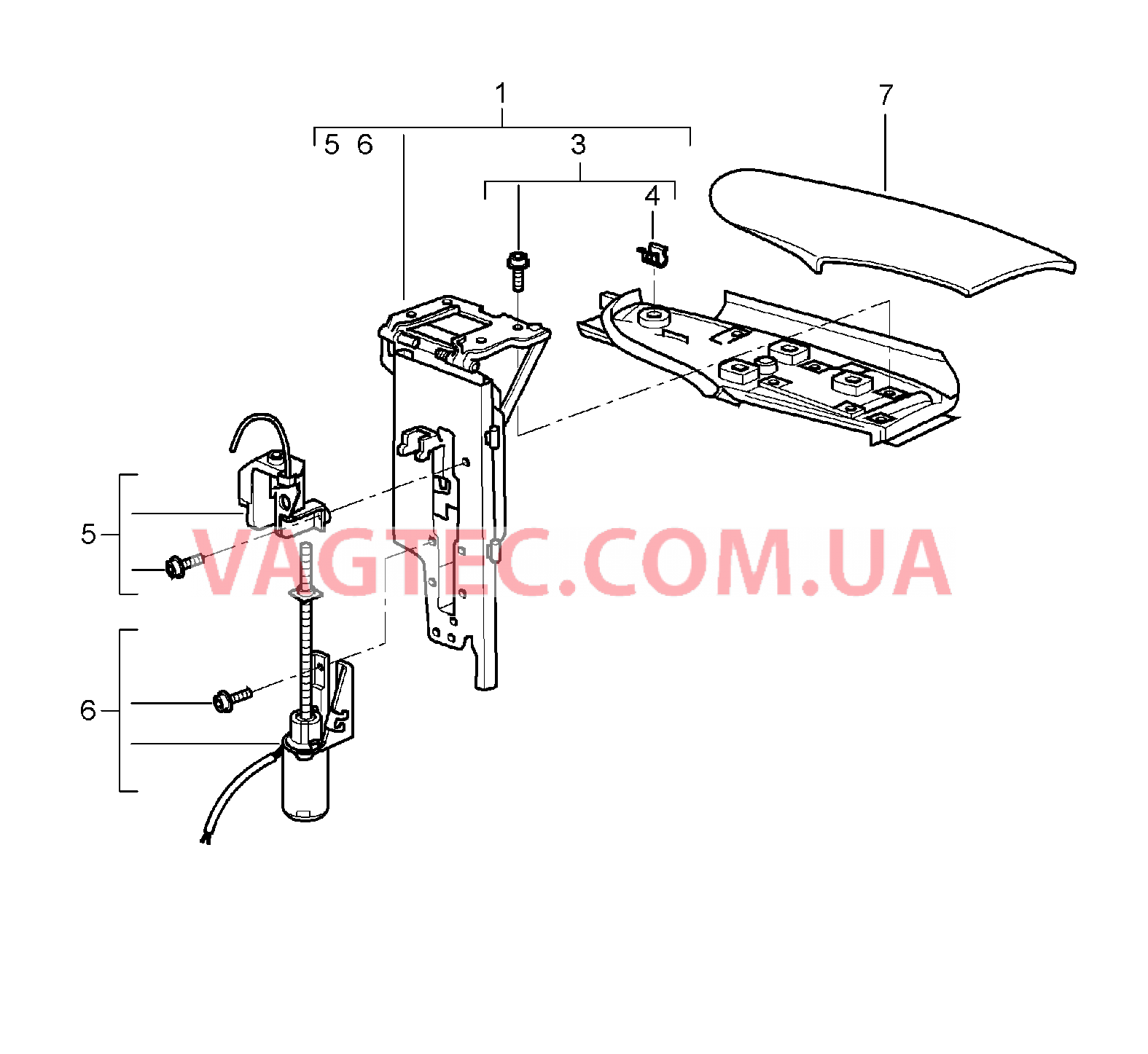 811-011 Заслонка, боковой, Складной верх для PORSCHE 911.Carrera 2005-2008