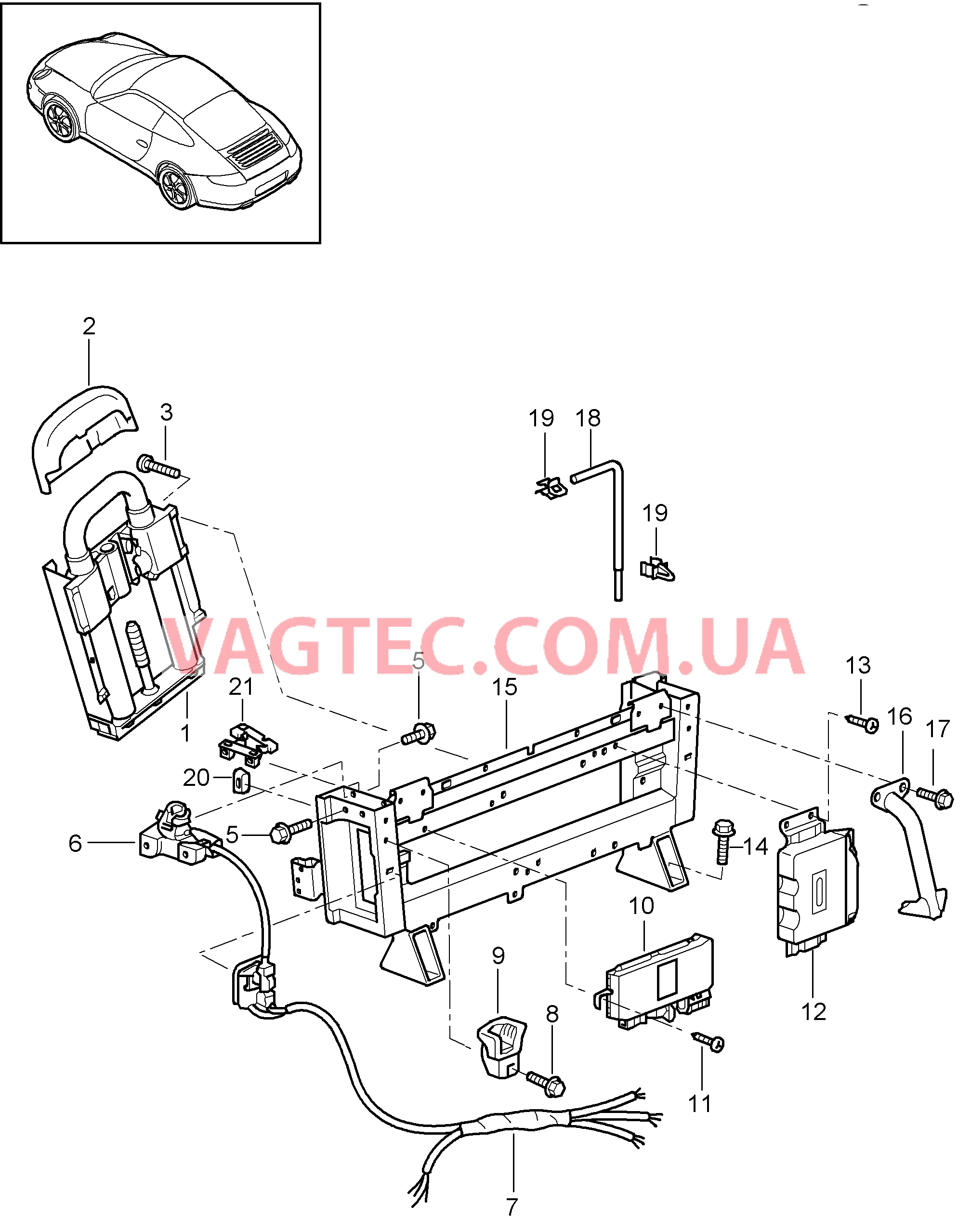 811-015 Дуга защиты от опрокидыв.
						
						CABRIO для PORSCHE 911.Carrera 2005-2008USA