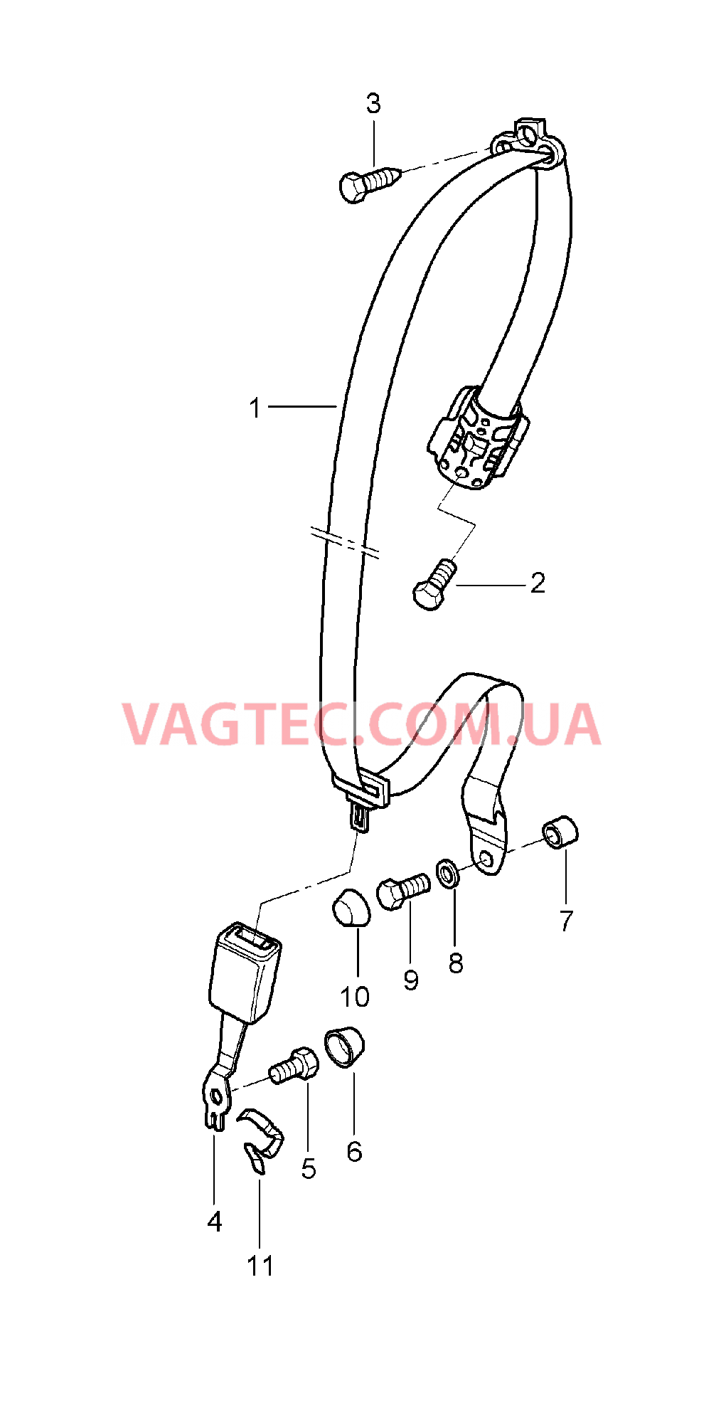 812-005 Ремень безопасности, задний
						
						COUPE для PORSCHE 911.Carrera 2005-2008