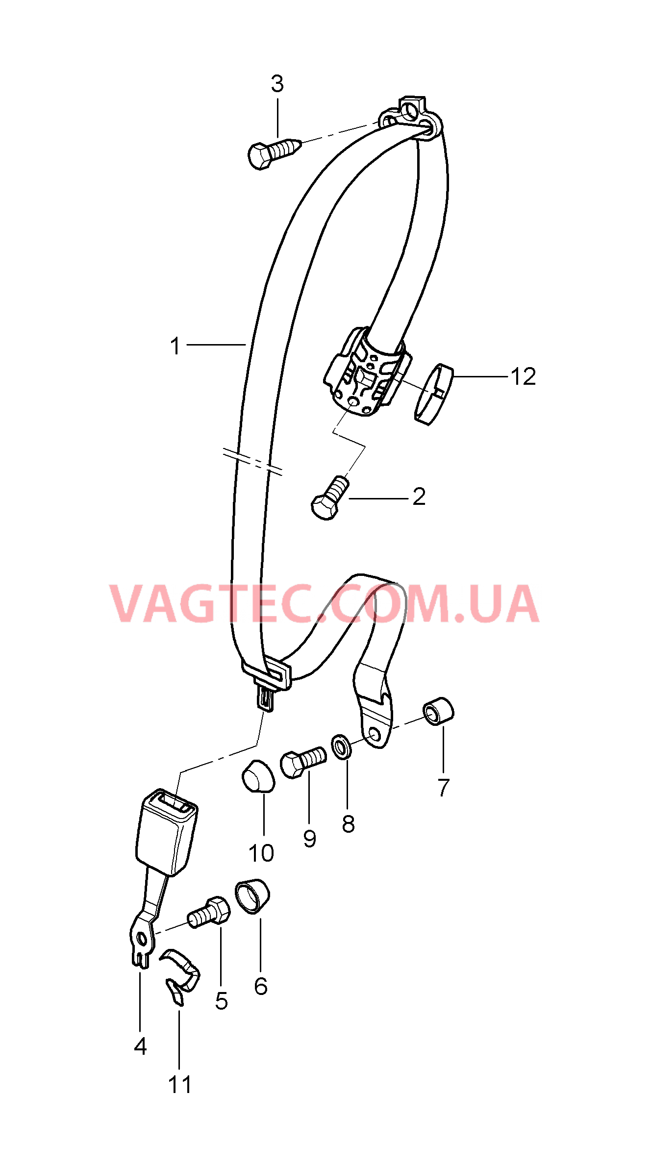 812-006 Ремень безопасности, задний
						
						CABRIO, TARGA для PORSCHE 911.Carrera 2005-2008USA