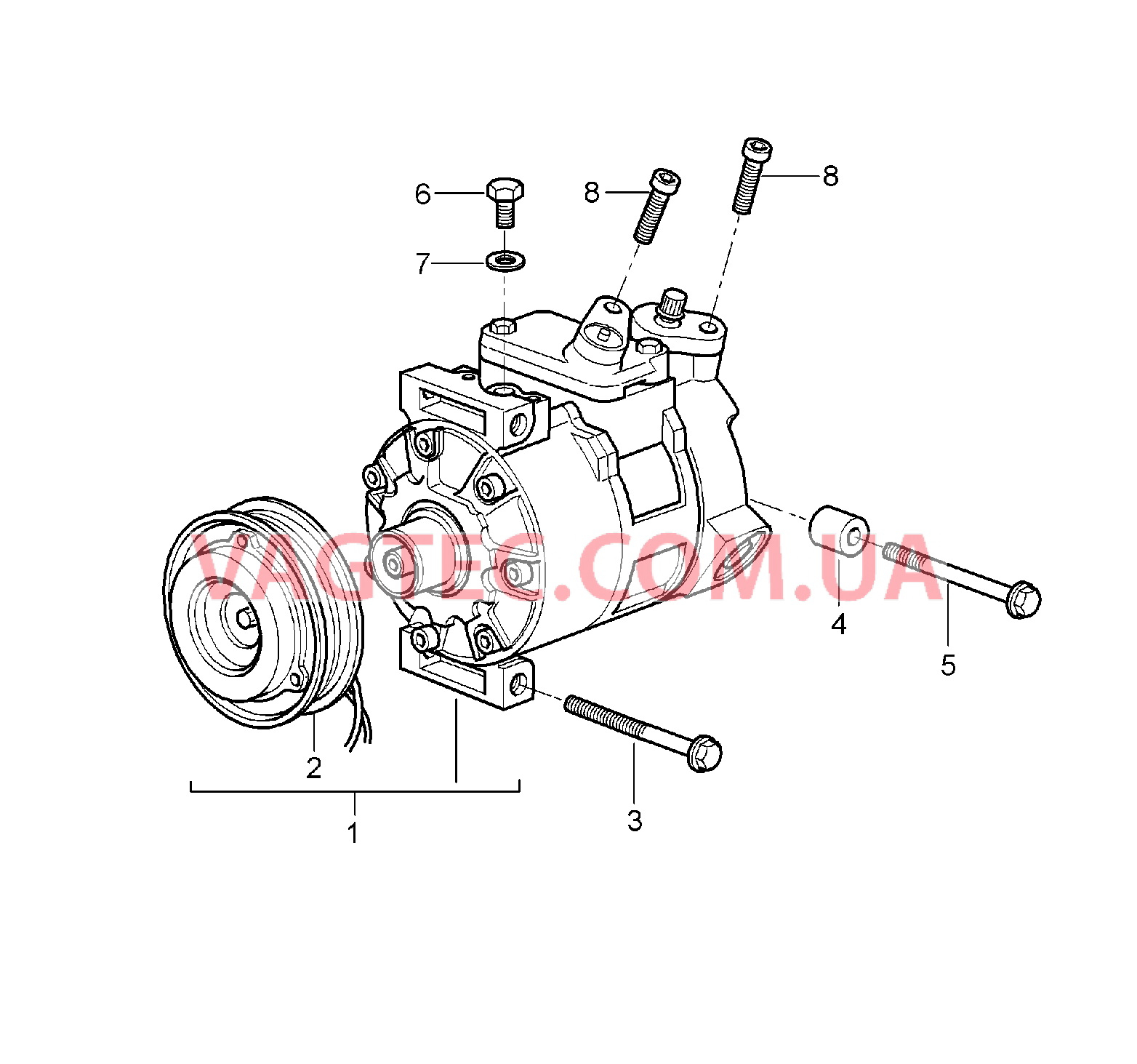 813-015 Компрессор для PORSCHE 911.Carrera 2005-2008