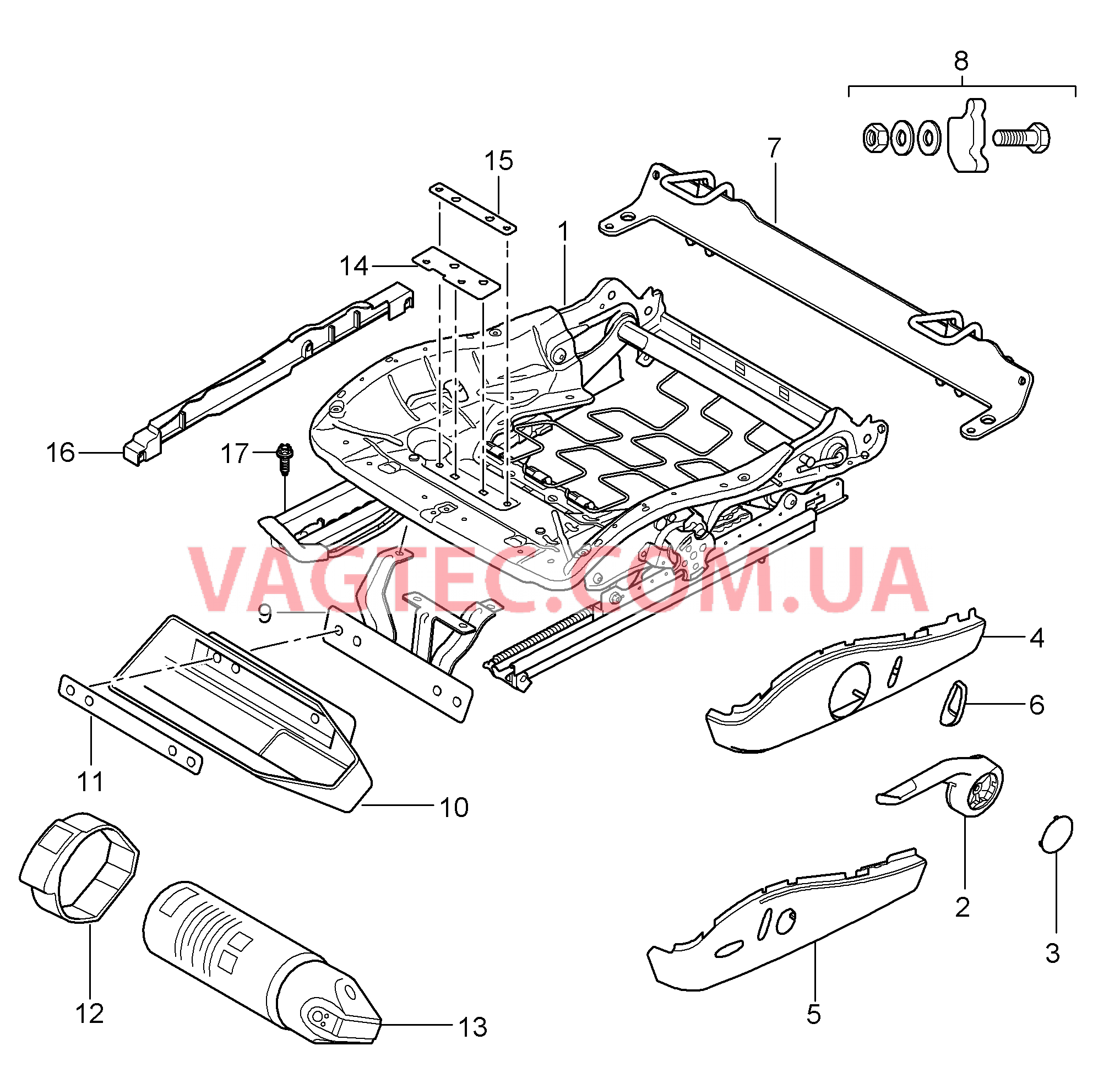 817-023 Регулятор сиденья, Спортивное сиденье
						
						CARRERA, COUPE, CABRIO, TARGA для PORSCHE 911.Carrera 2005-2008