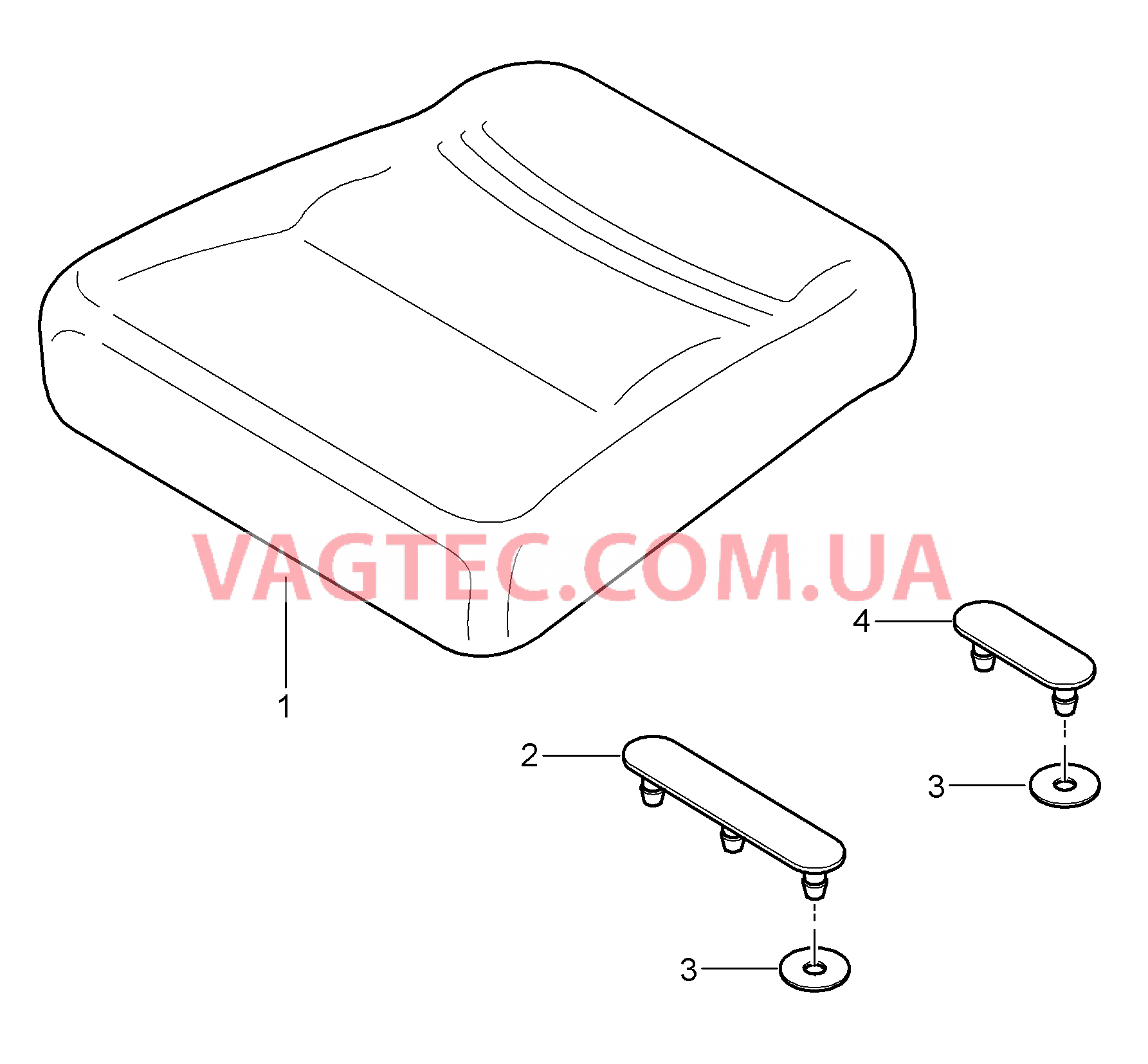 817-050 Подушка заднего сиденья
						
						CARRERA, COUPE, TARGA для PORSCHE 911.Carrera 2005-2008USA