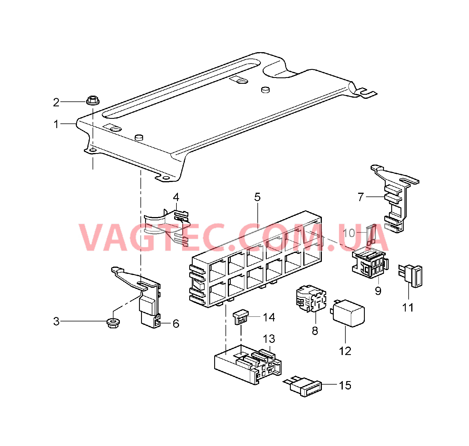 902-001 Блок упр. бортовой сети, Задняя часть кузова для PORSCHE 911.Carrera 2005-2008USA