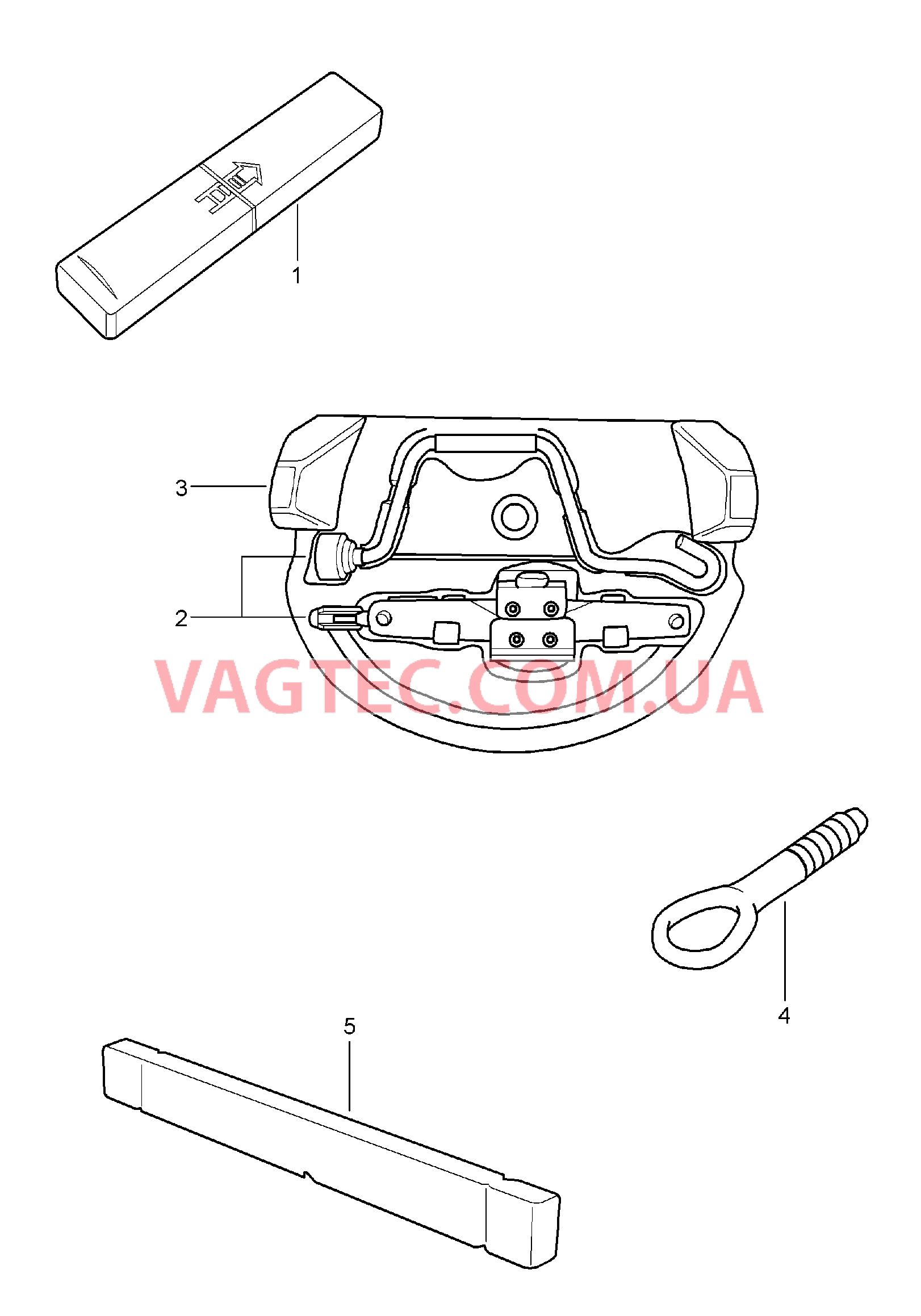 001-000 Инструмент, Домкрат для PORSCHE 911.Carrera 2005-2008