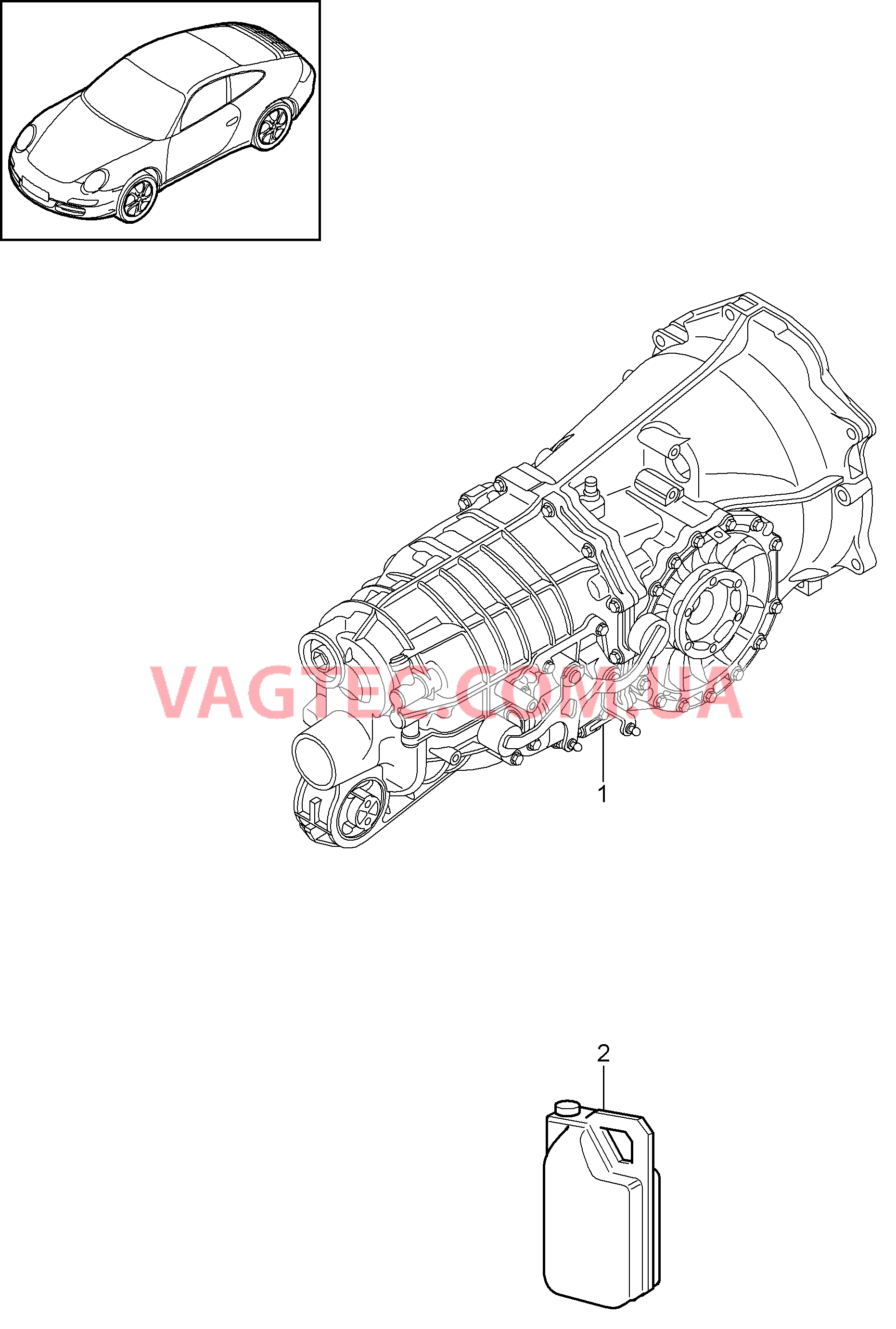 302-000 Мкпп, Заменная коробка передач
						
						G97.05, G97.35 для PORSCHE 911.Carrera 2009-2012