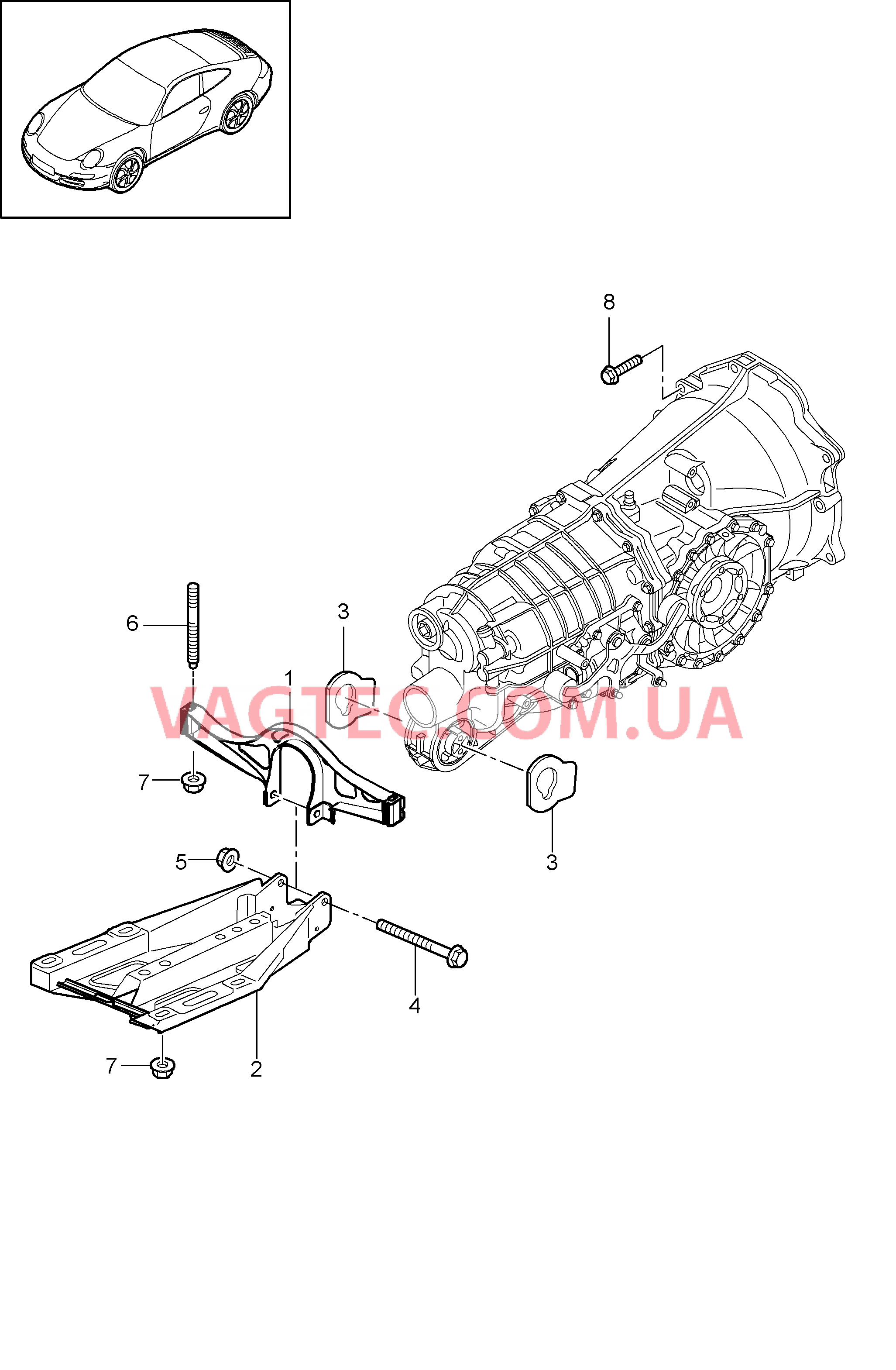 306-000 Подвеска коробки передач, Резьбовое соед., Двигатель
						
						G97.05, G97.35, CG1.00, CG1.30 для PORSCHE 911.Carrera 2009-2012